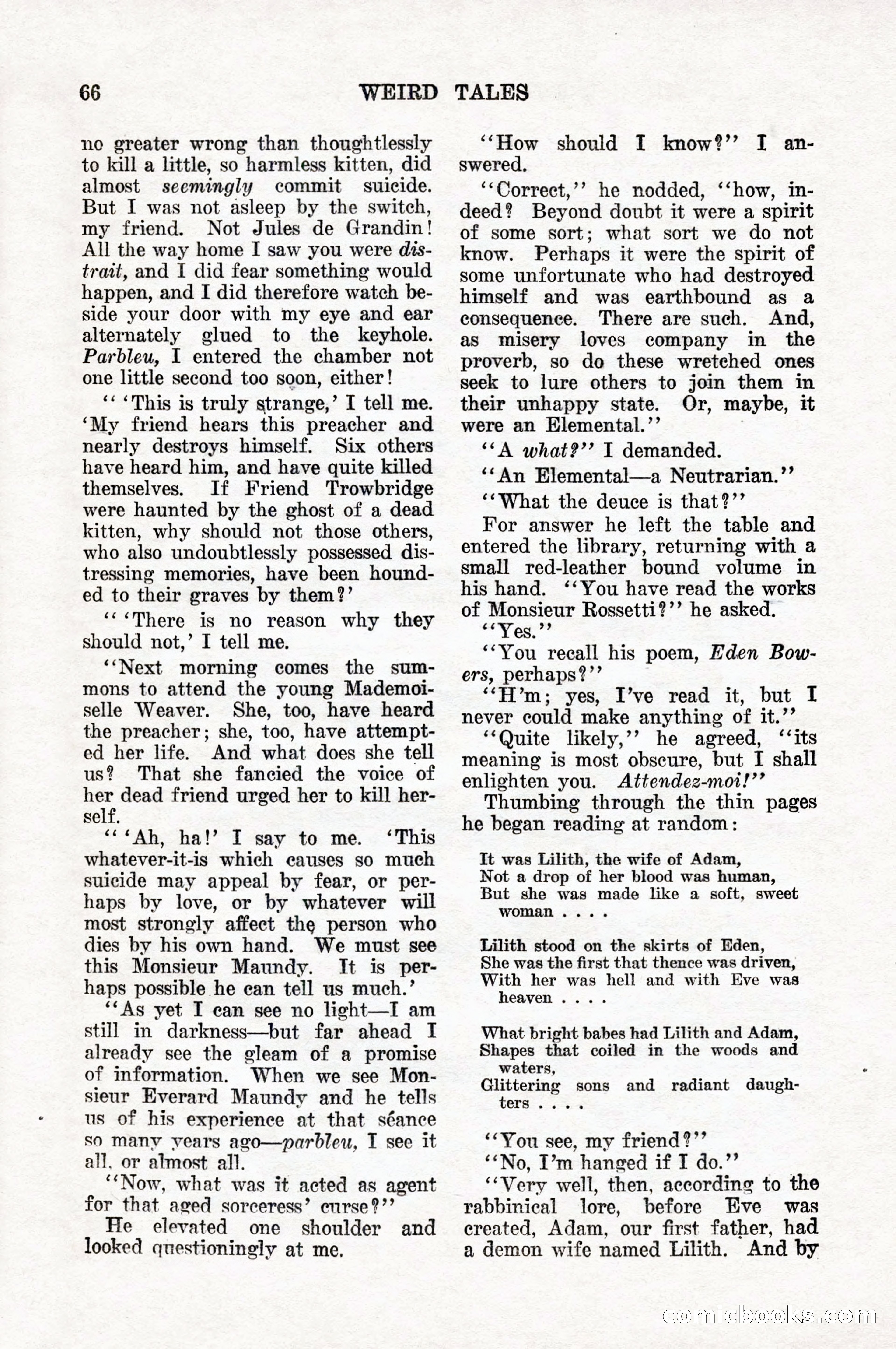 Weird Tales, Vol. 10, No. 1 — page 68 of 148