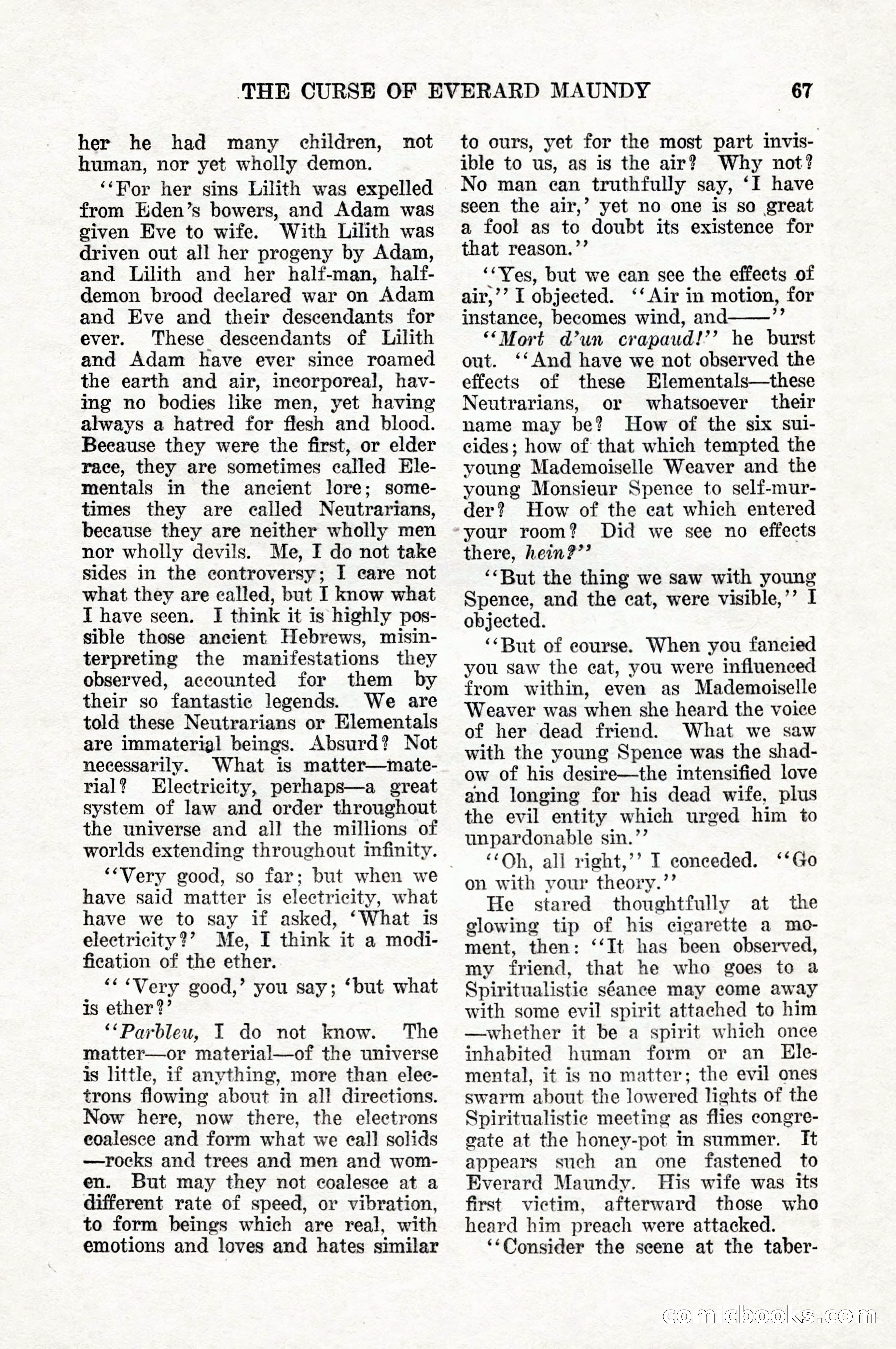 Weird Tales, Vol. 10, No. 1 — page 69 of 148