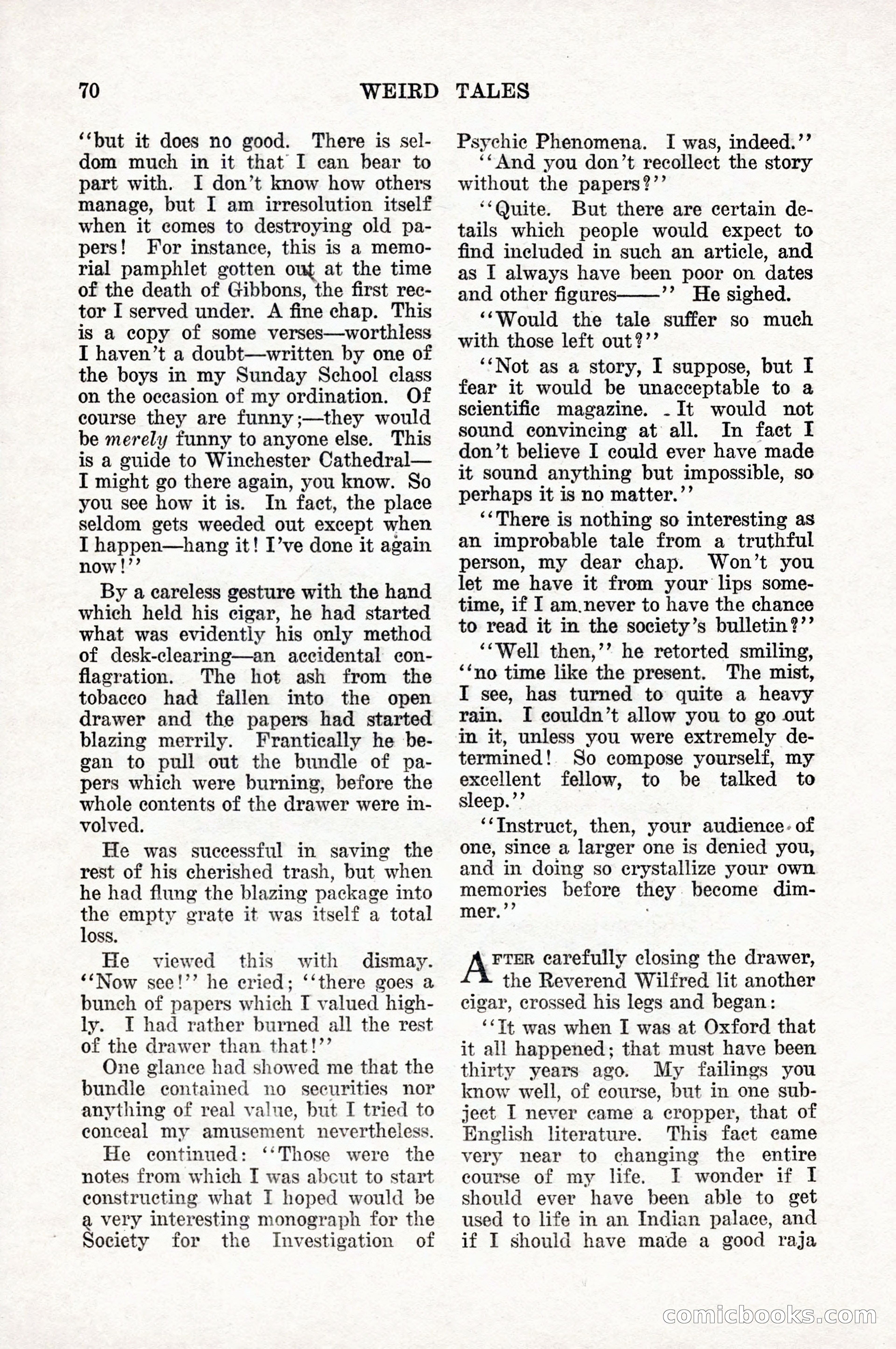 Weird Tales, Vol. 10, No. 1 — page 72 of 148