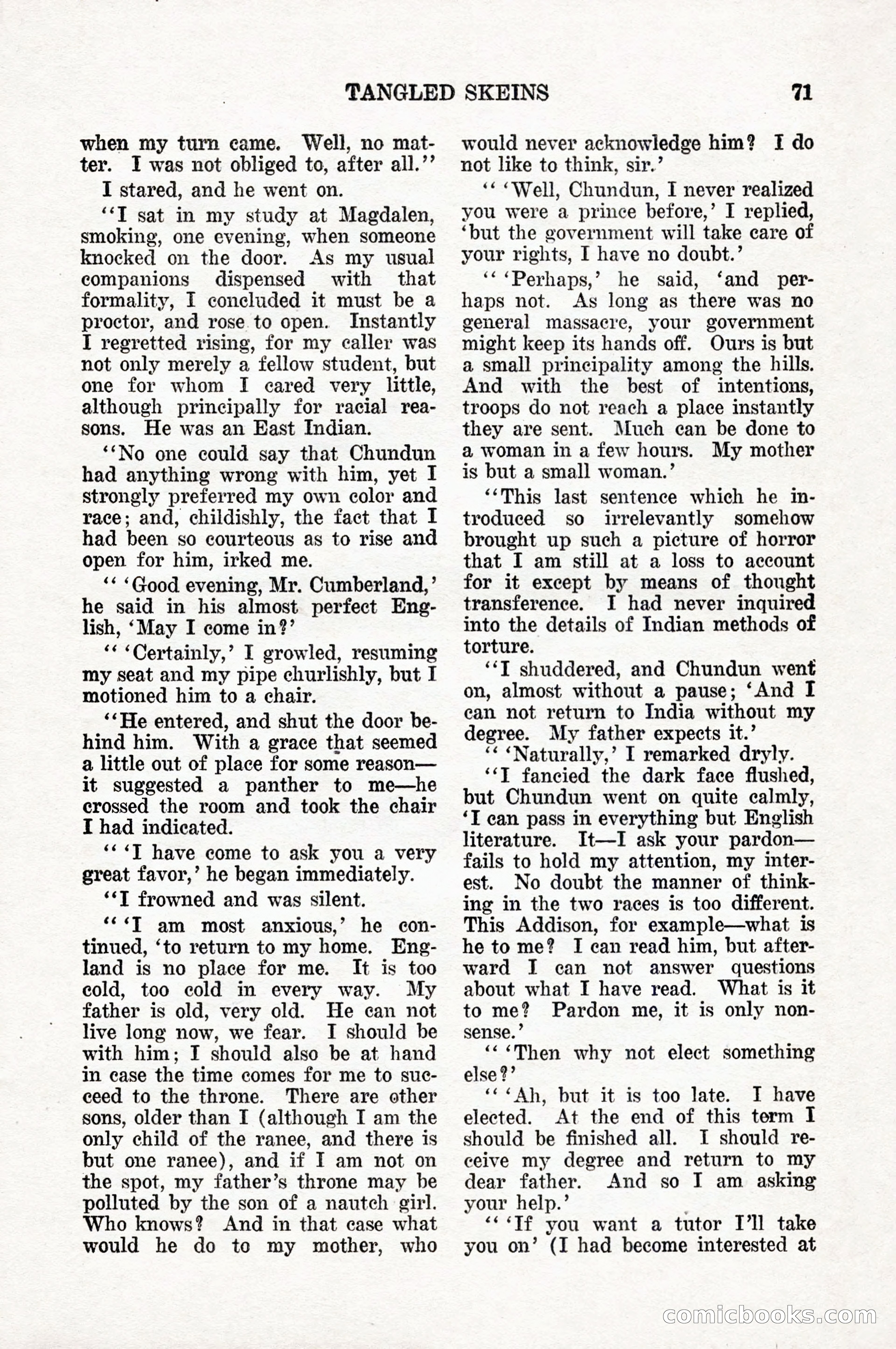 Weird Tales, Vol. 10, No. 1 — page 73 of 148