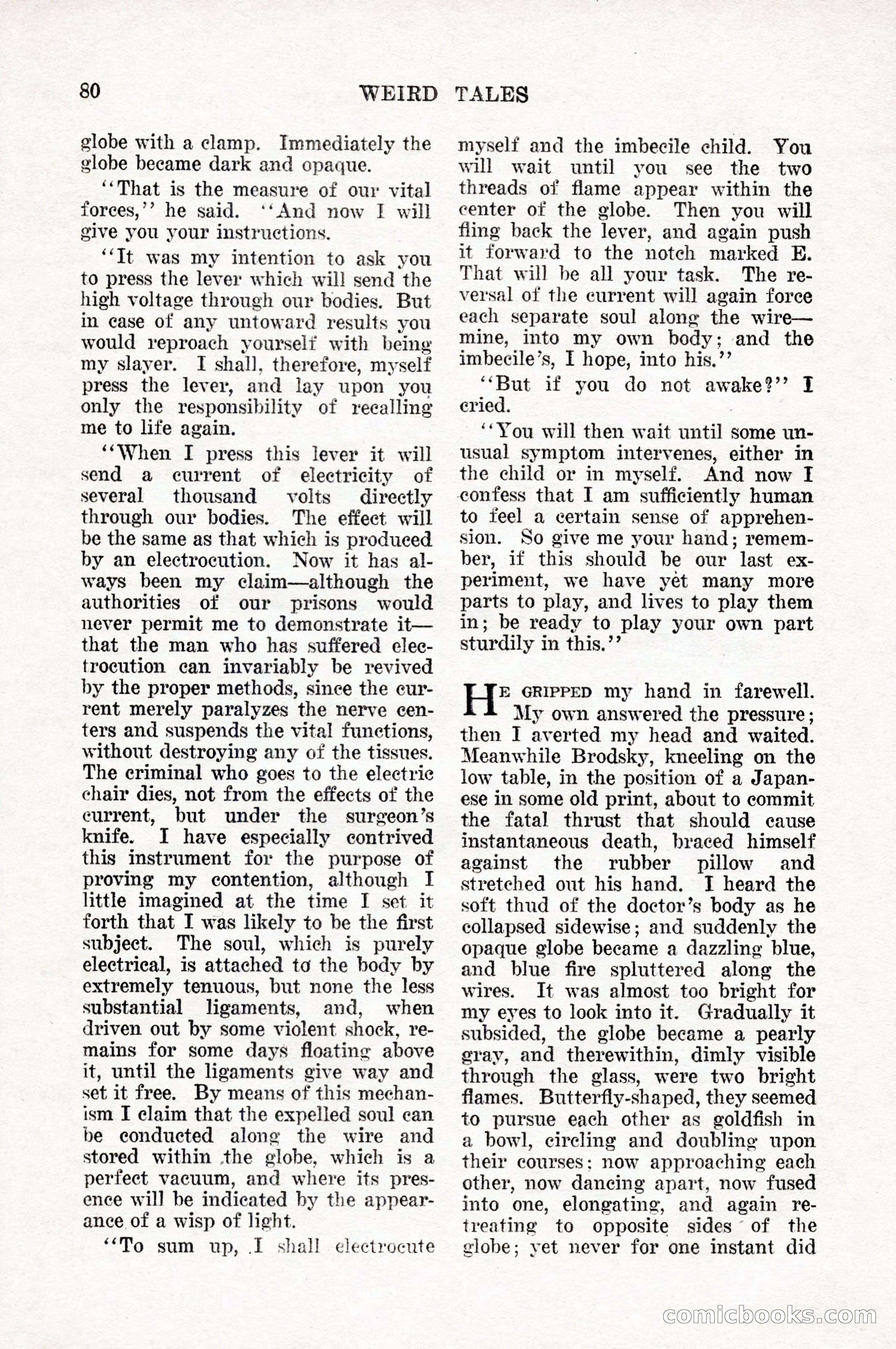 Weird Tales, Vol. 10, No. 1 — page 82 of 148