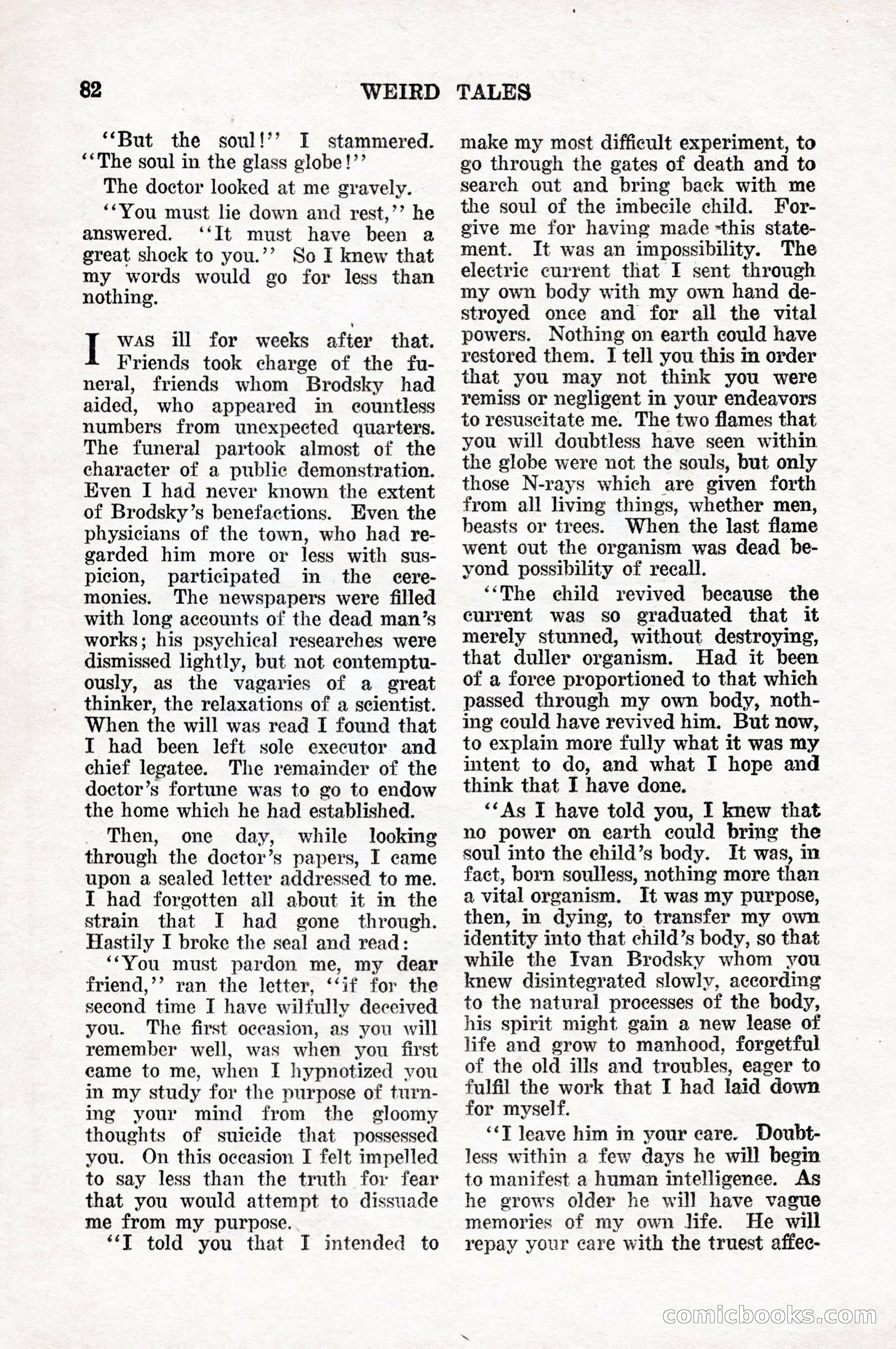 Weird Tales, Vol. 10, No. 1 — page 84 of 148
