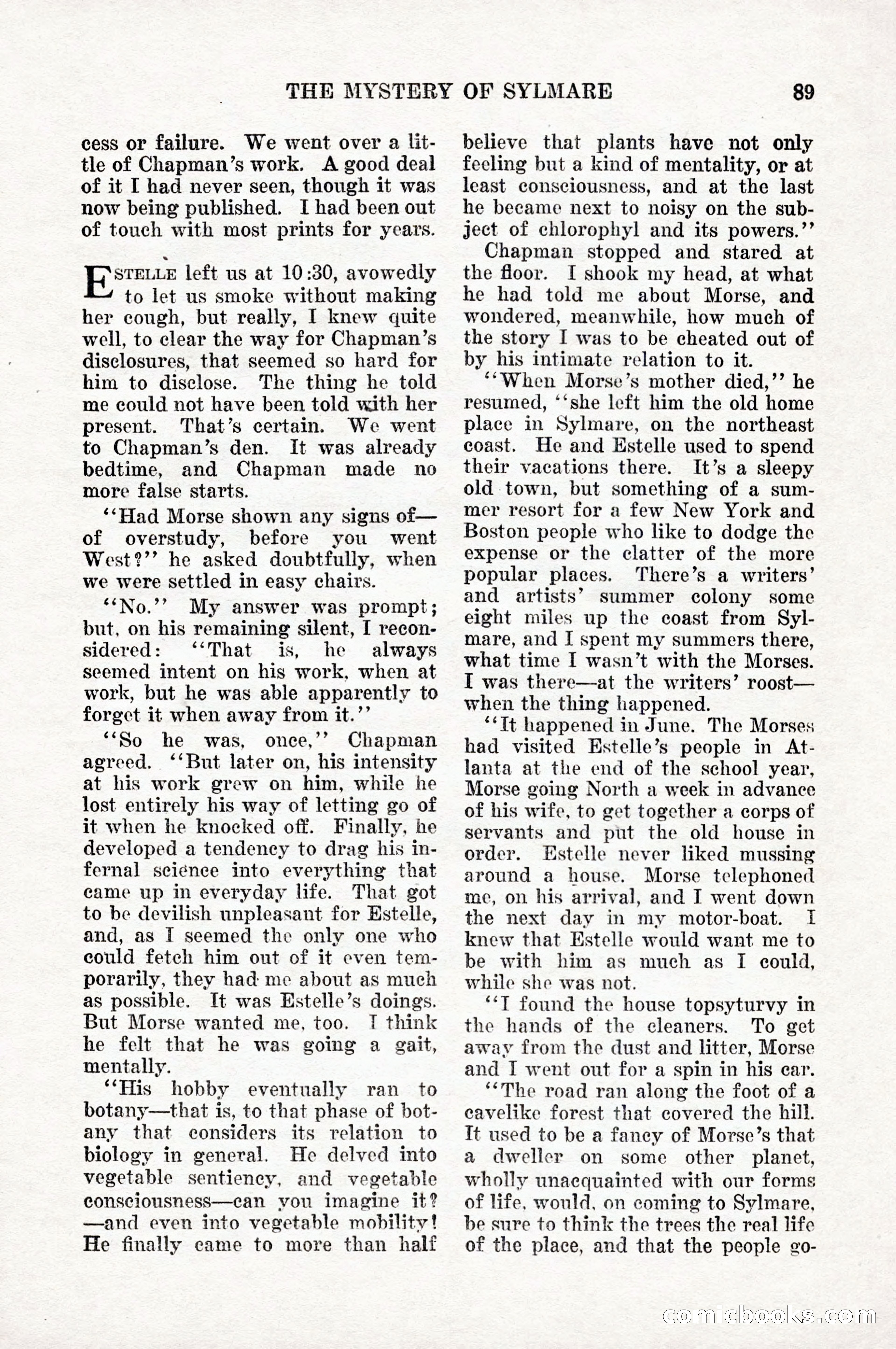 Weird Tales, Vol. 10, No. 1 — page 91 of 148