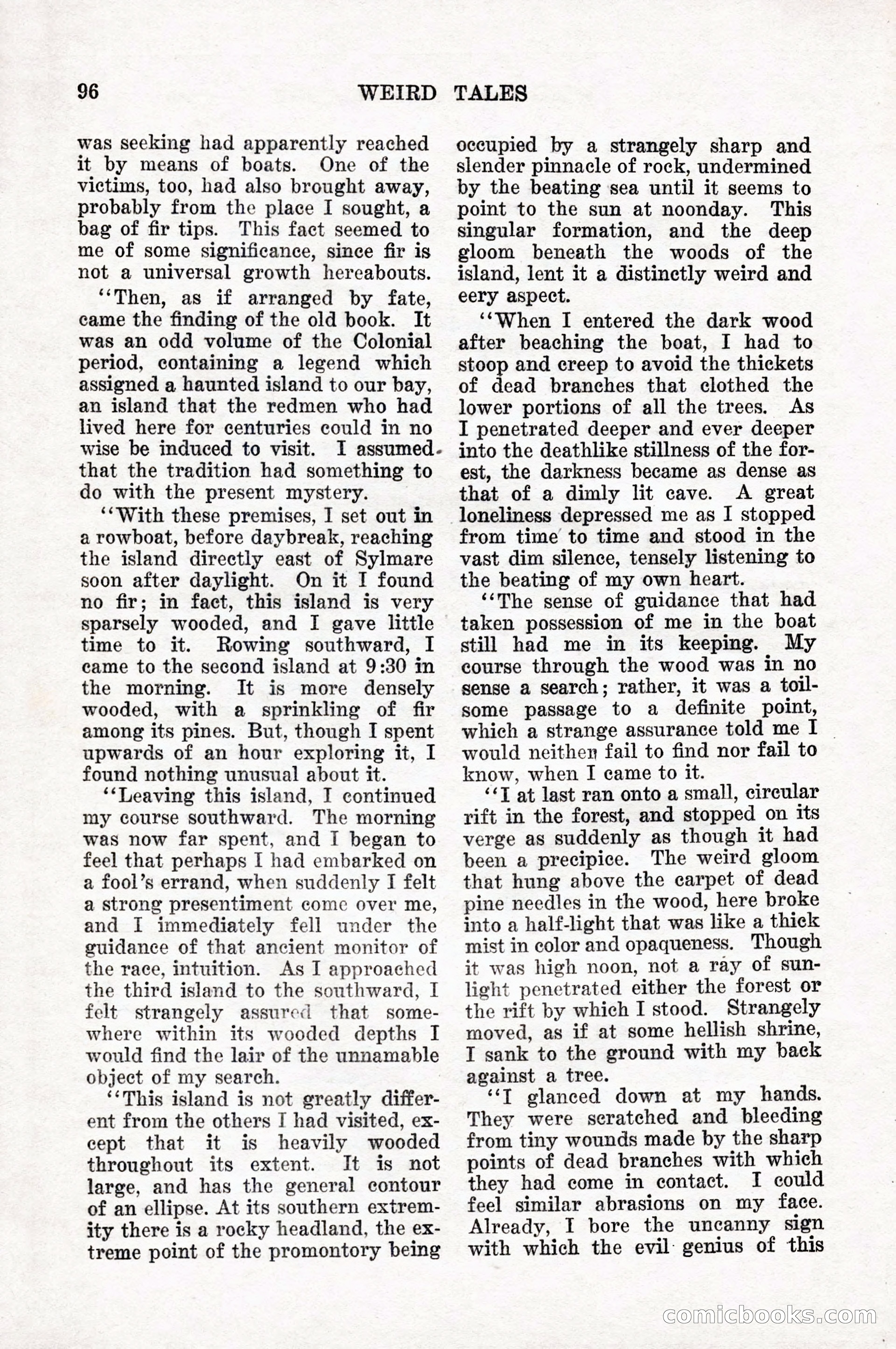 Weird Tales, Vol. 10, No. 1 — page 98 of 148