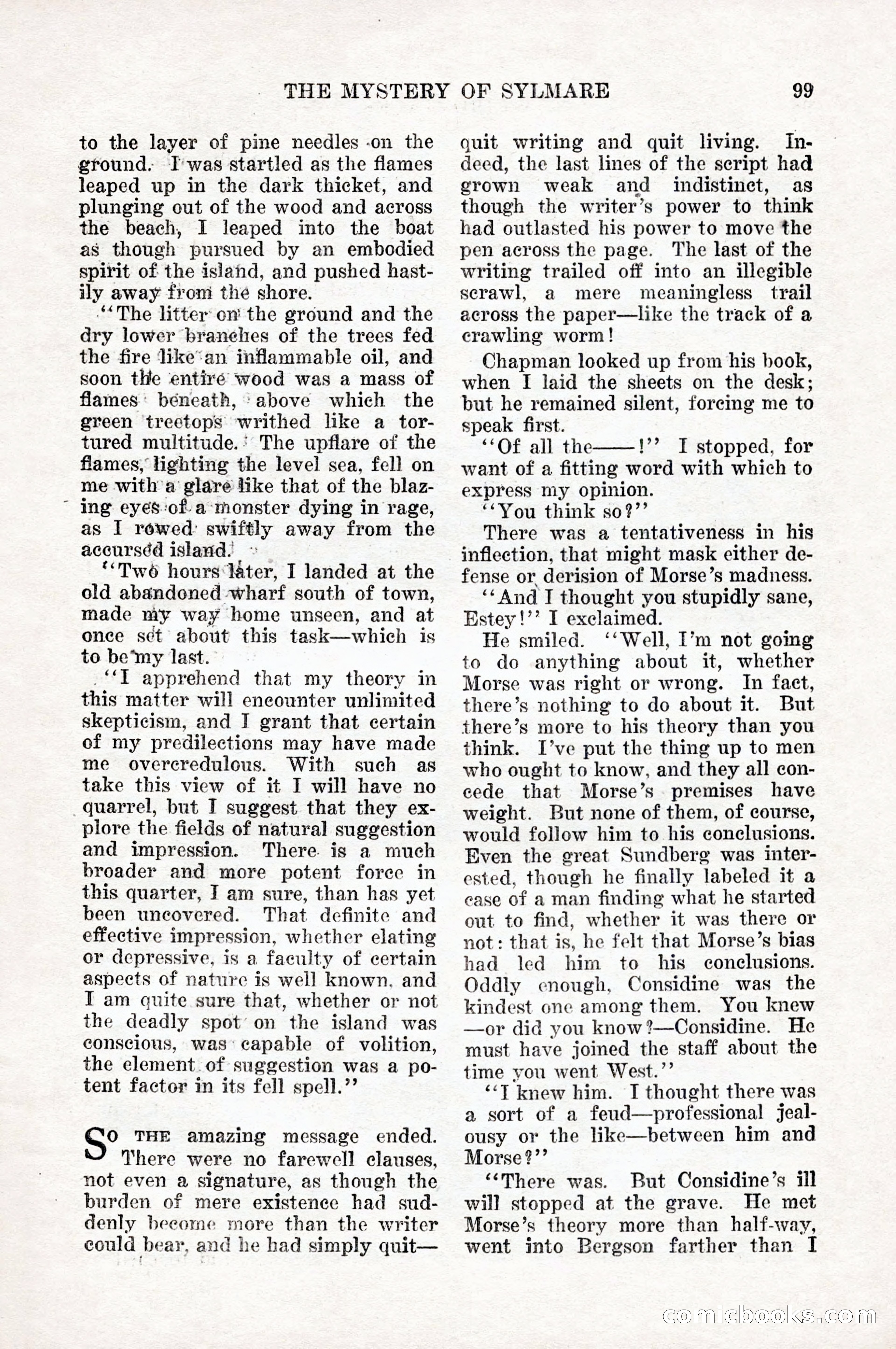 Weird Tales, Vol. 10, No. 1 — page 101 of 148