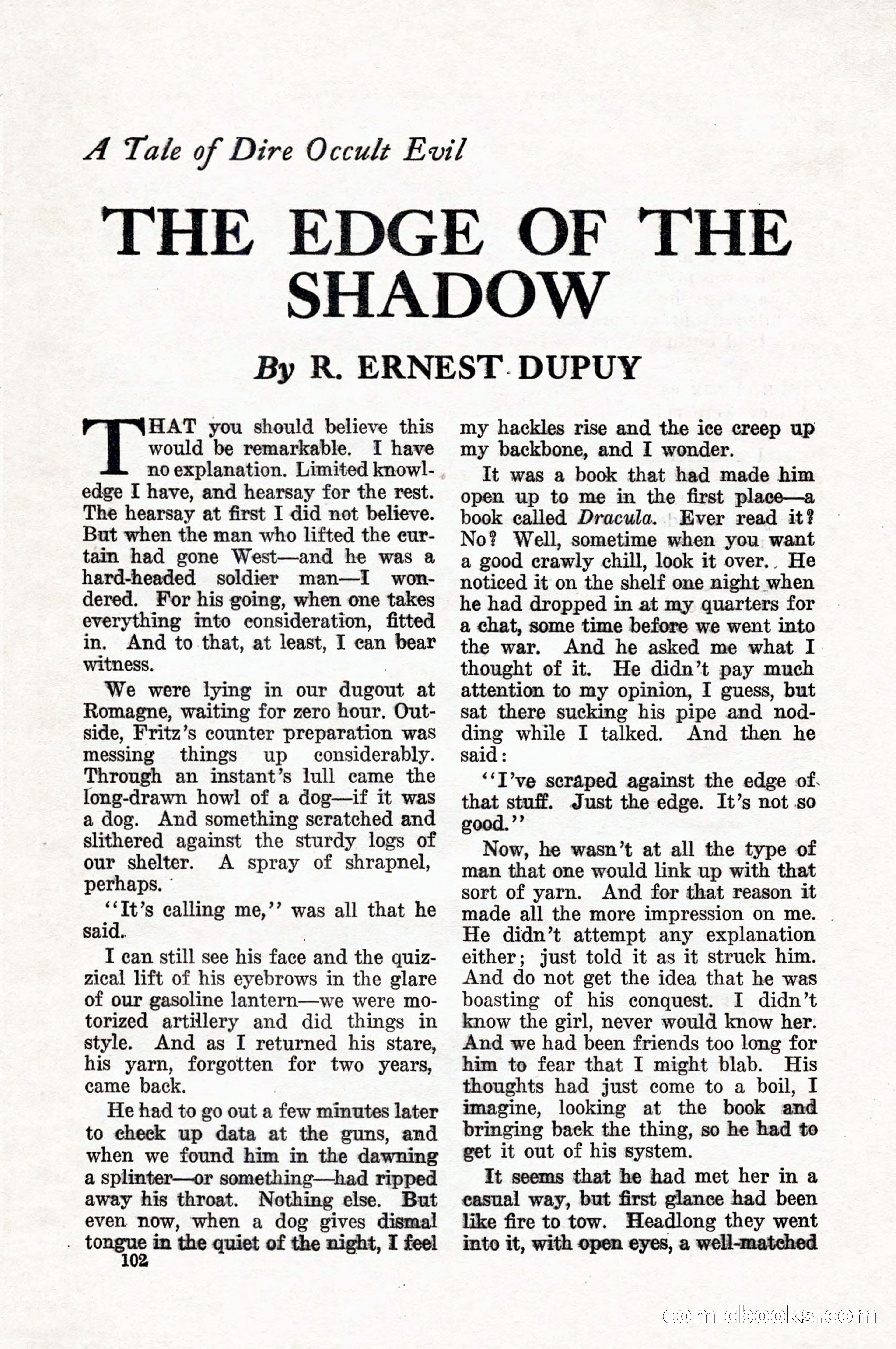 Weird Tales, Vol. 10, No. 1 — page 104 of 148