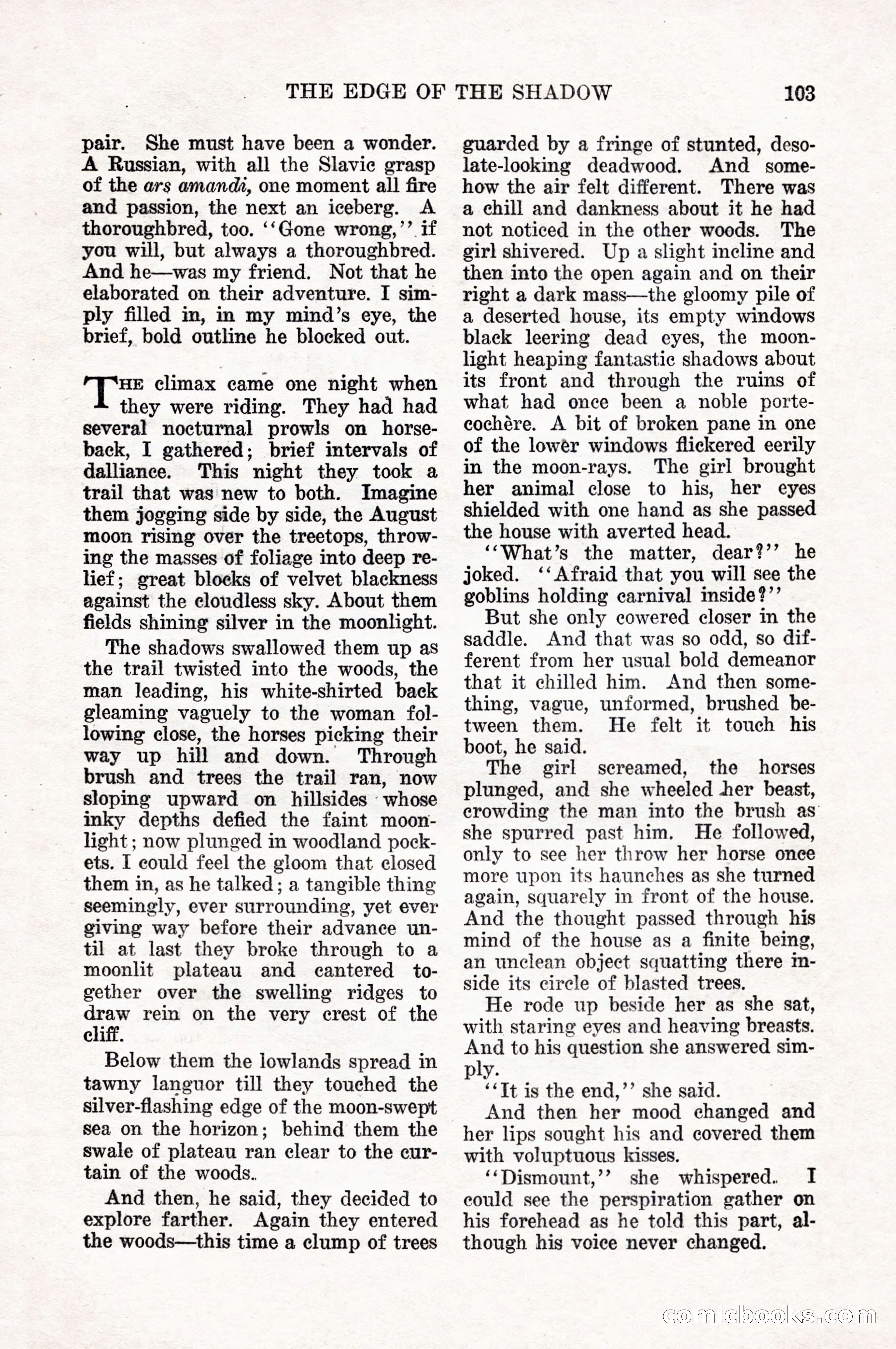 Weird Tales, Vol. 10, No. 1 — page 105 of 148
