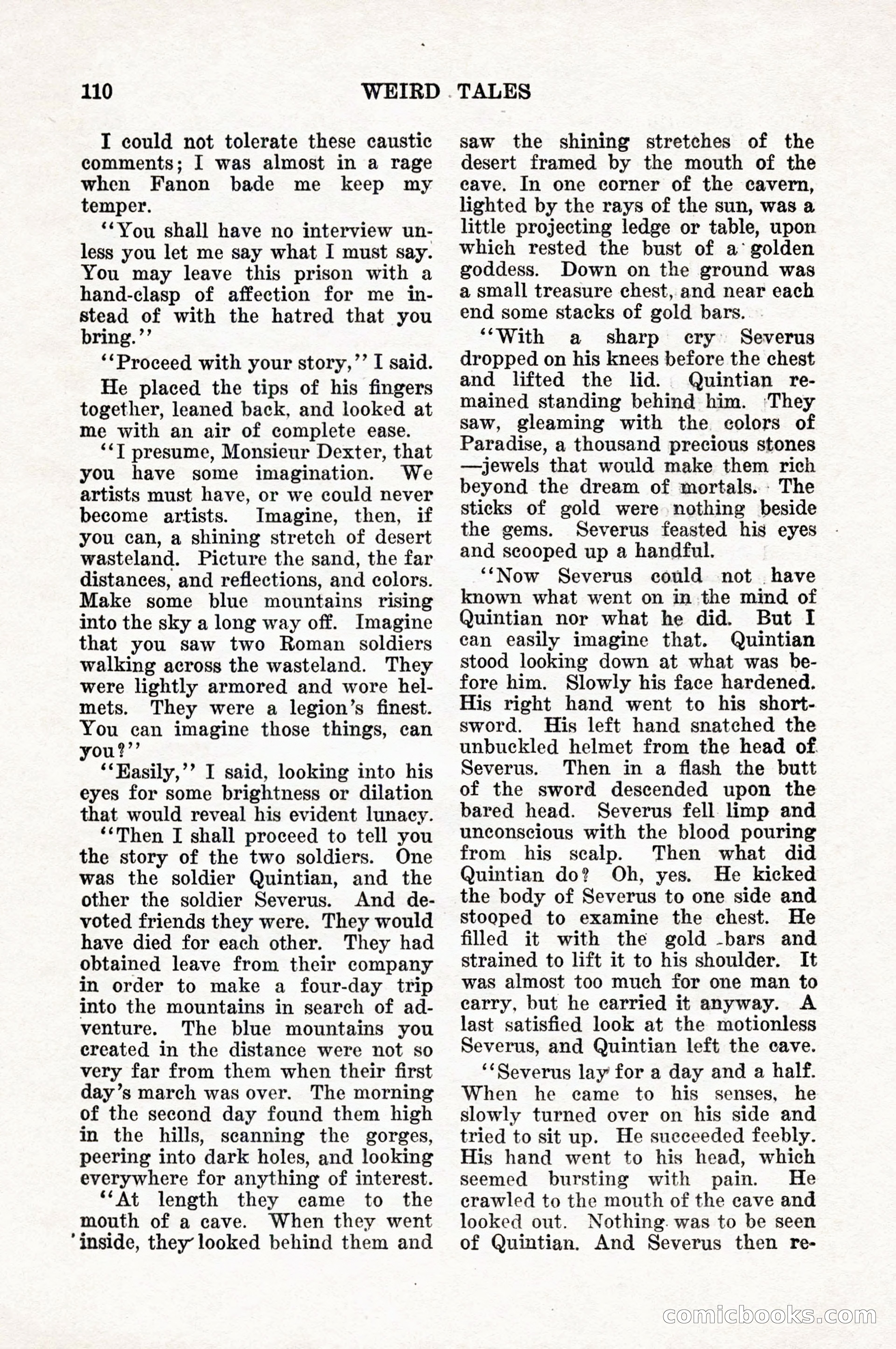 Weird Tales, Vol. 10, No. 1 — page 112 of 148