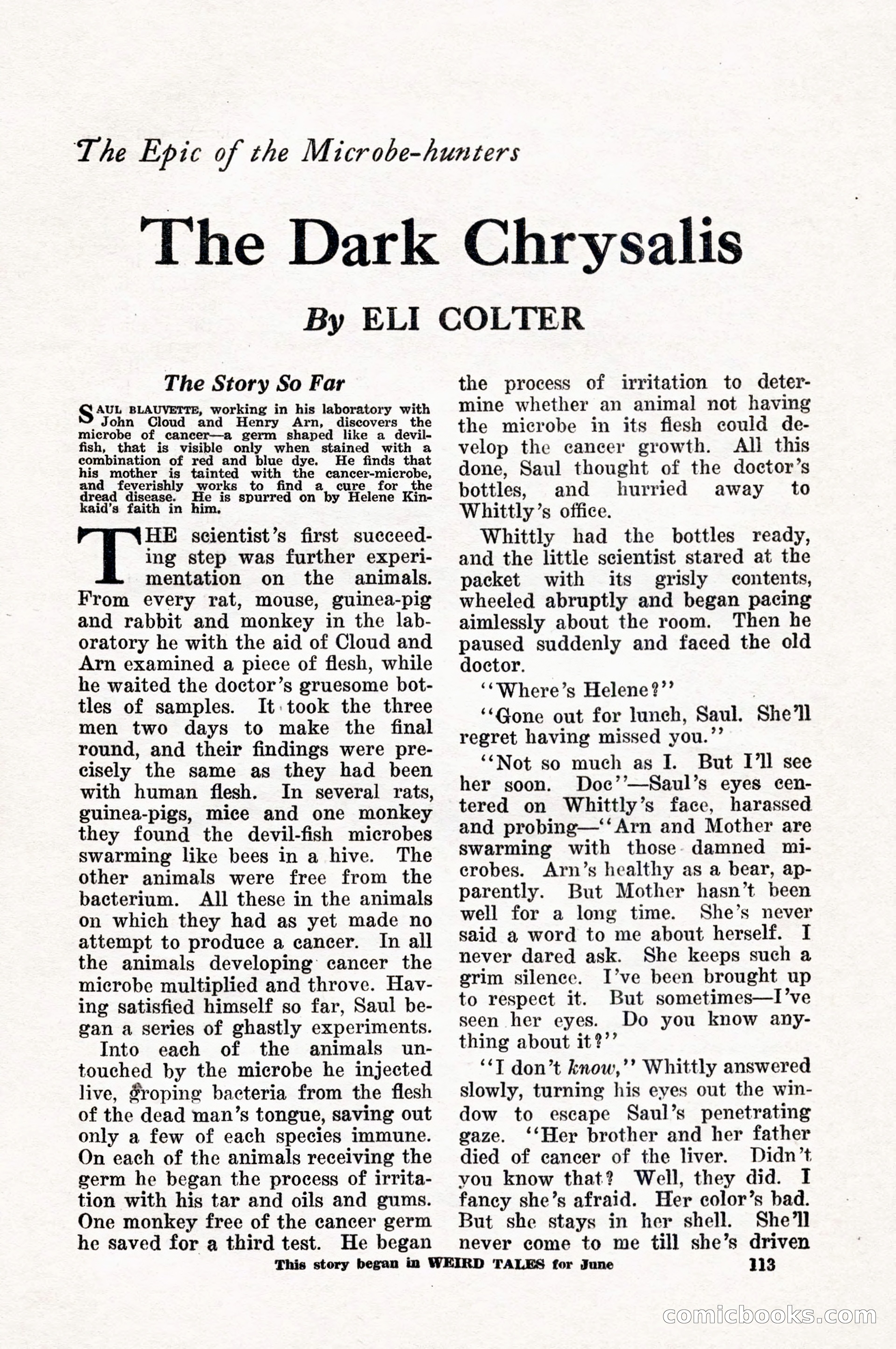 Weird Tales, Vol. 10, No. 1 — page 115 of 148