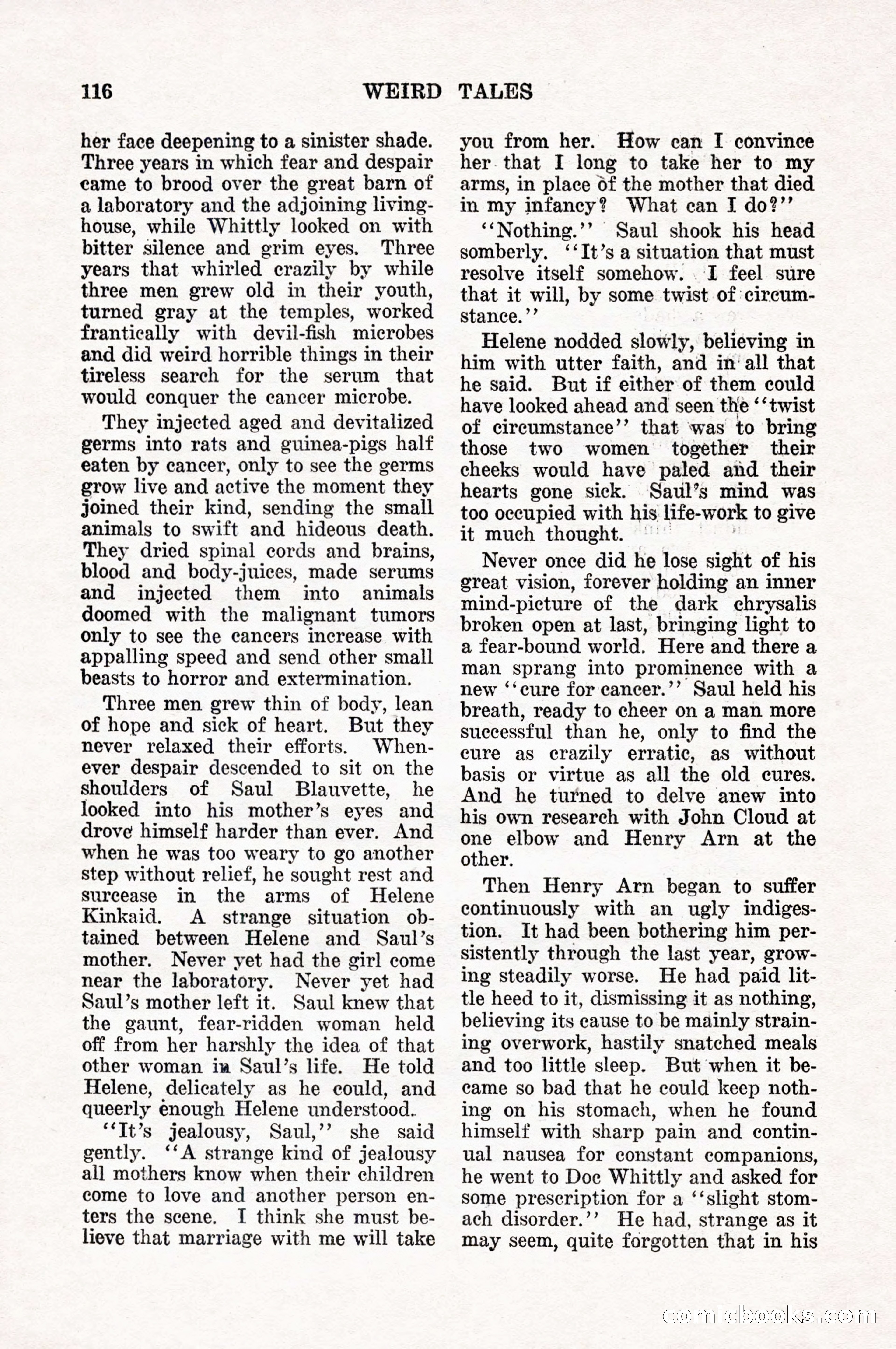 Weird Tales, Vol. 10, No. 1 — page 118 of 148