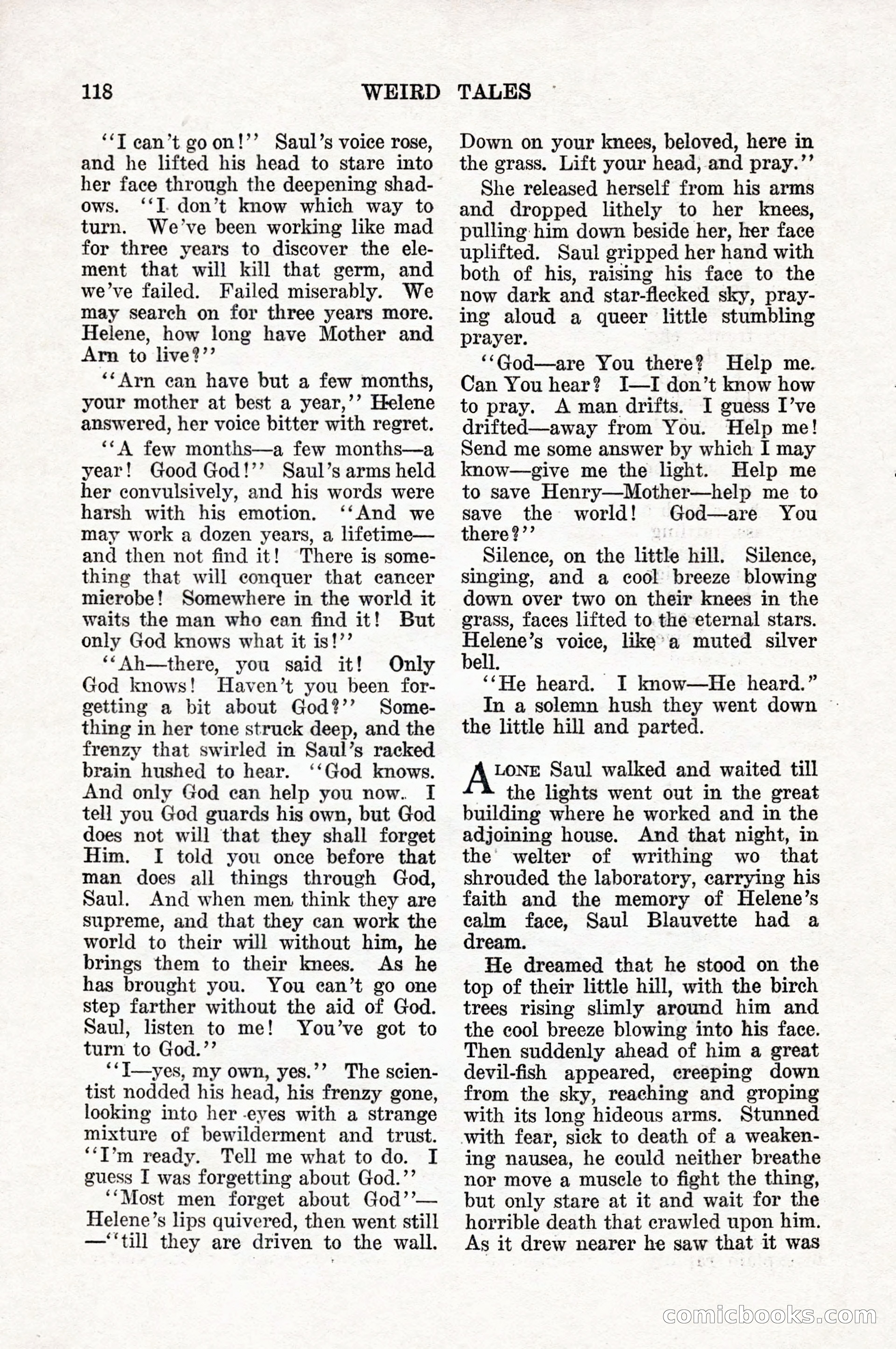 Weird Tales, Vol. 10, No. 1 — page 120 of 148