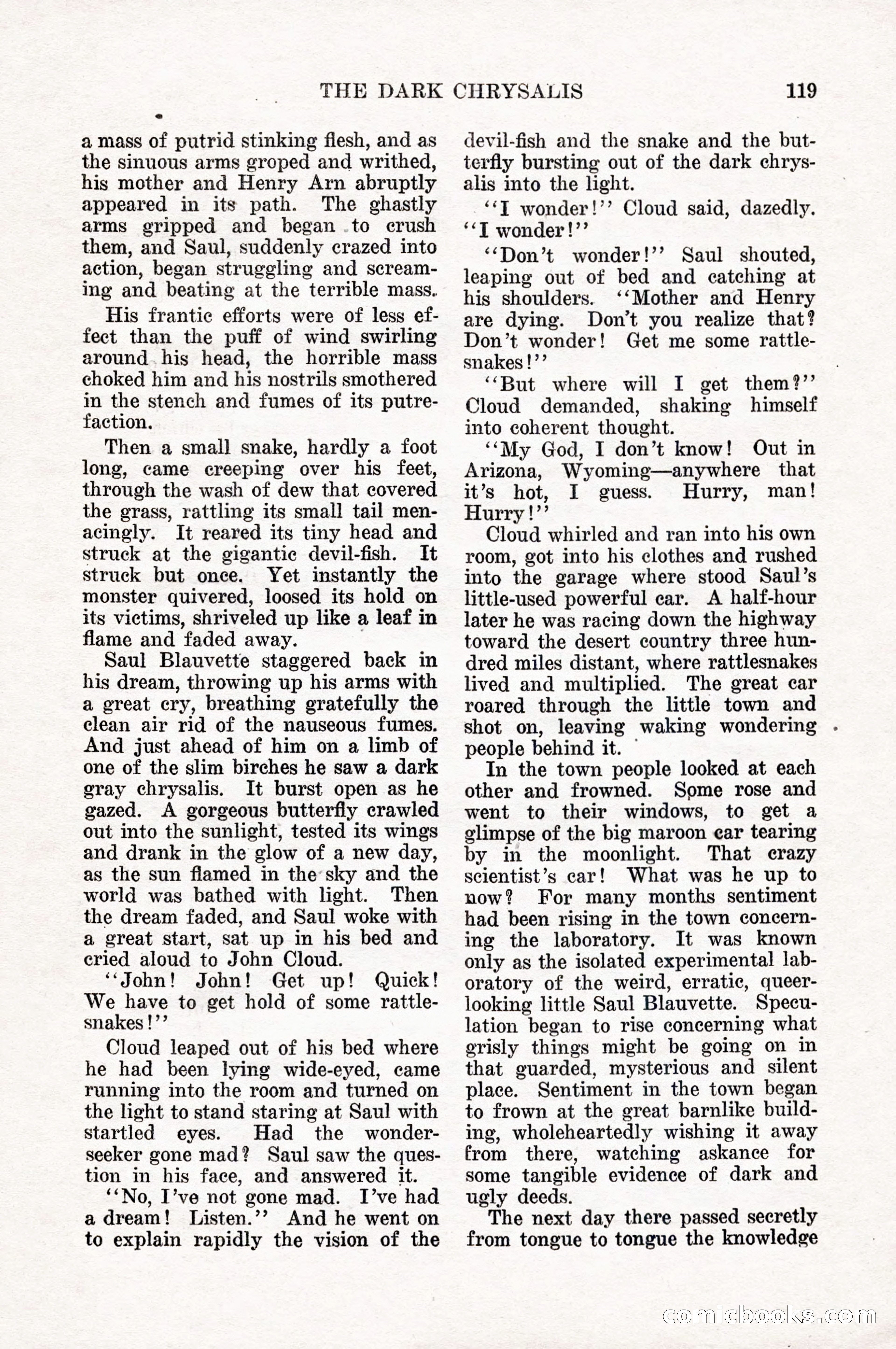 Weird Tales, Vol. 10, No. 1 — page 121 of 148