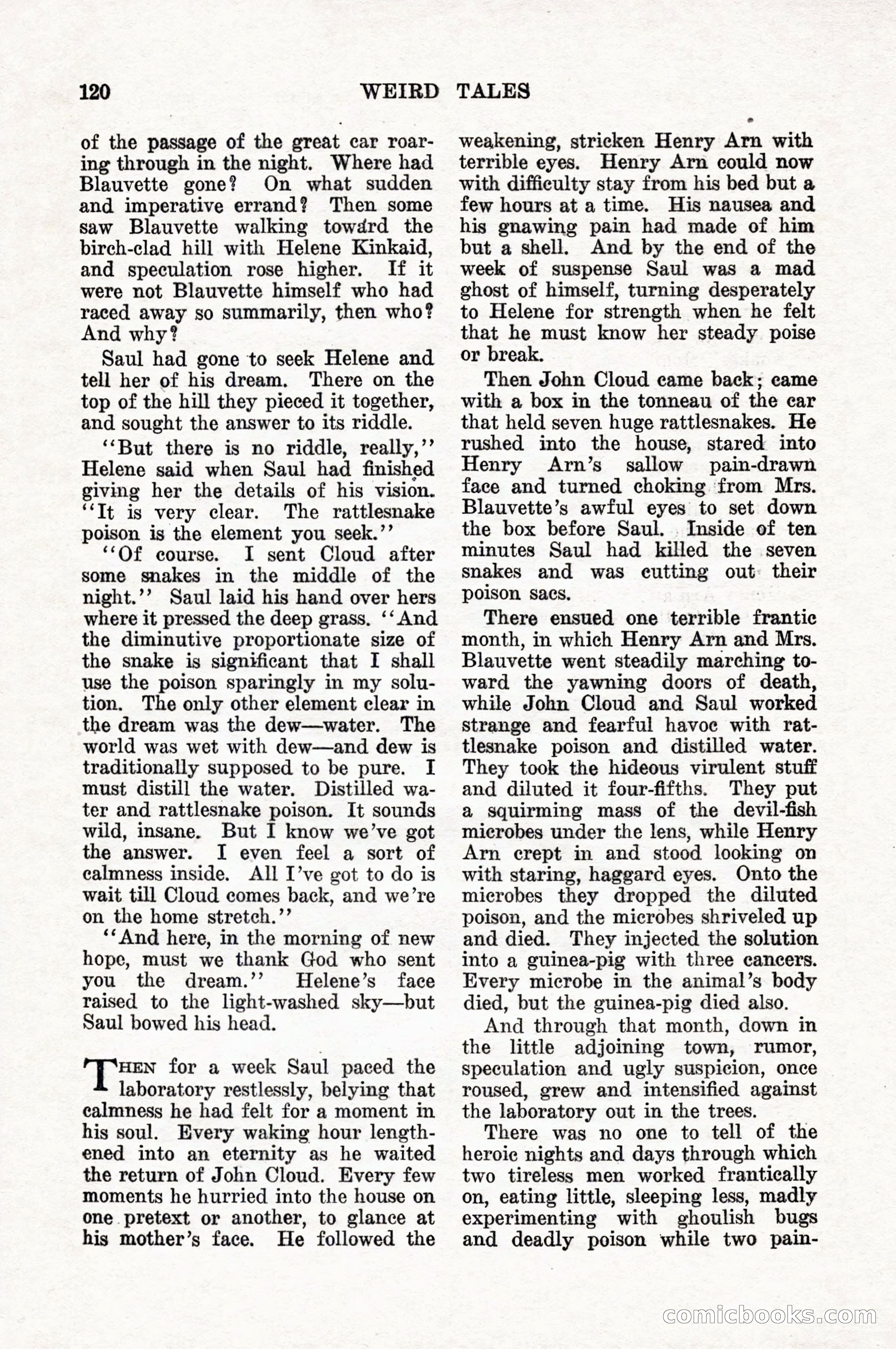 Weird Tales, Vol. 10, No. 1 — page 122 of 148