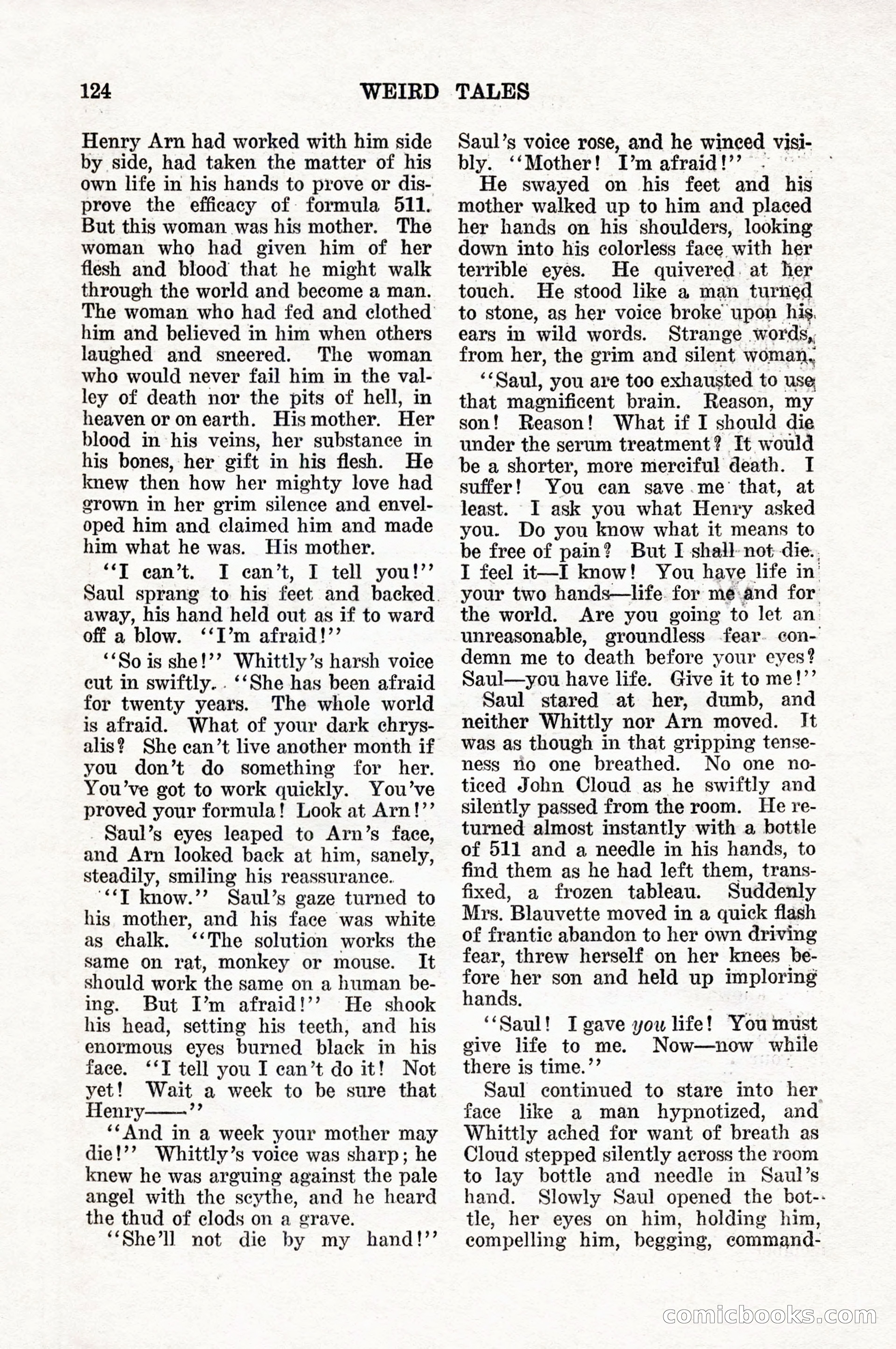 Weird Tales, Vol. 10, No. 1 — page 126 of 148