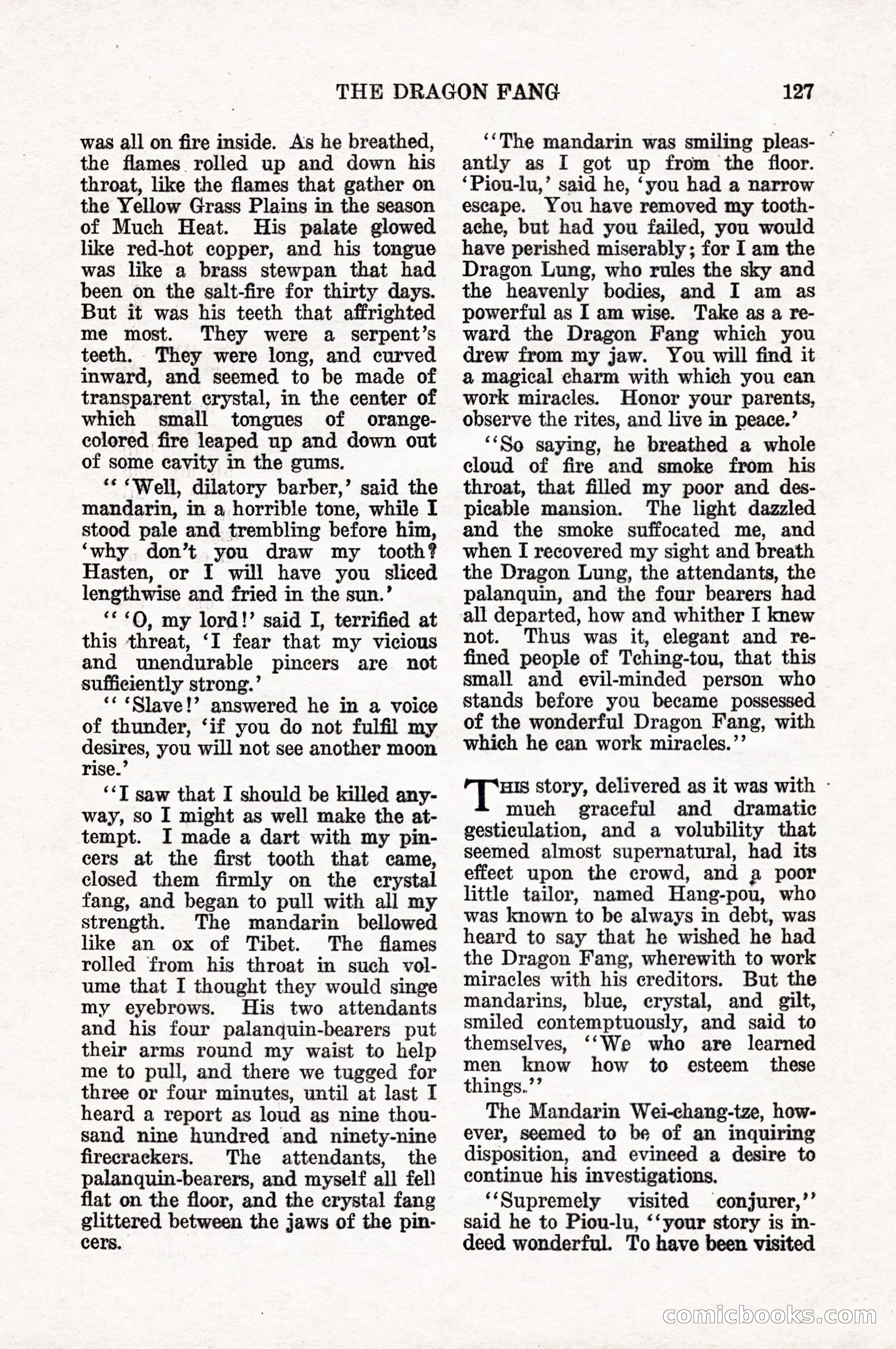Weird Tales, Vol. 10, No. 1 — page 129 of 148