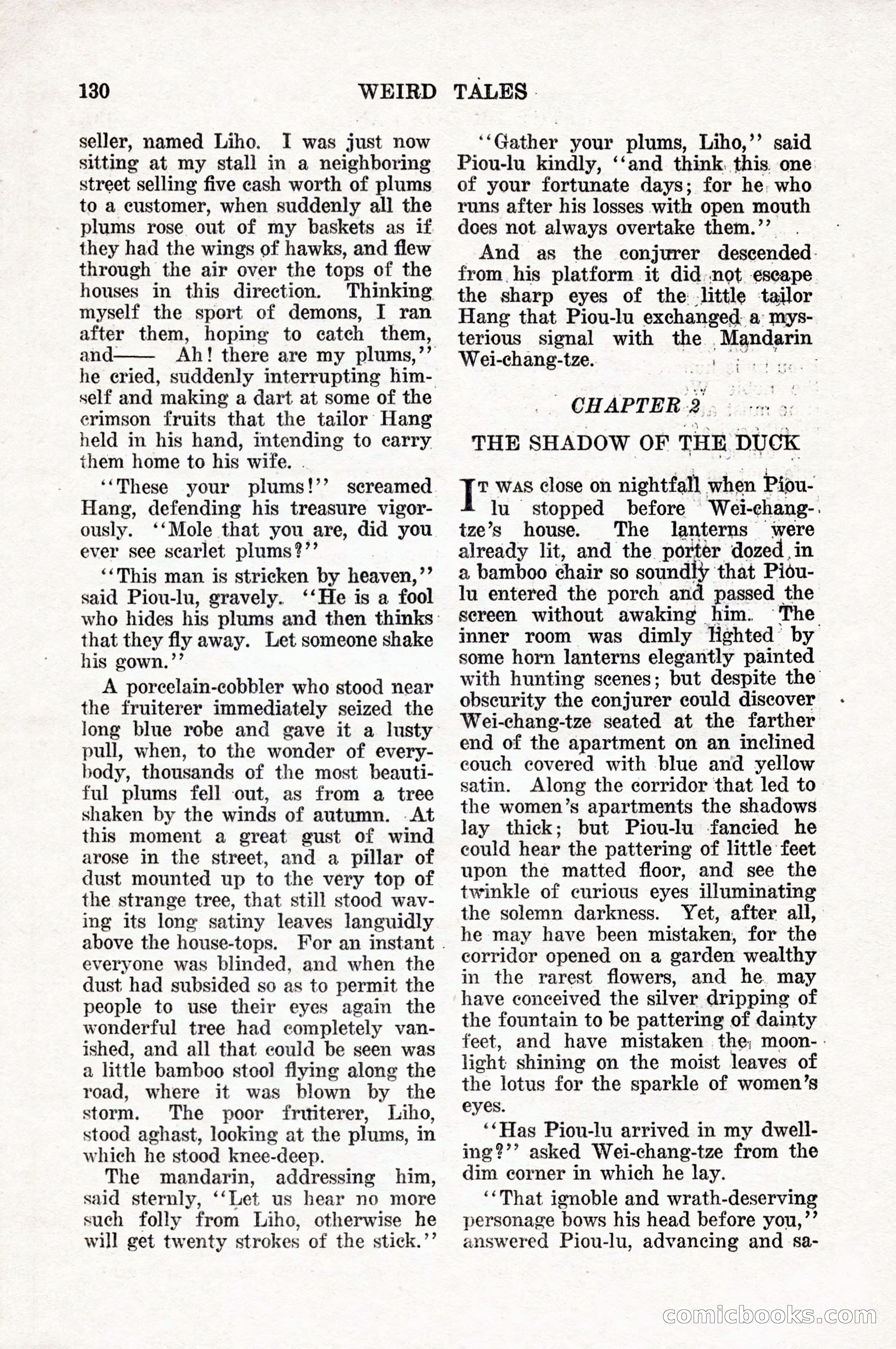 Weird Tales, Vol. 10, No. 1 — page 132 of 148