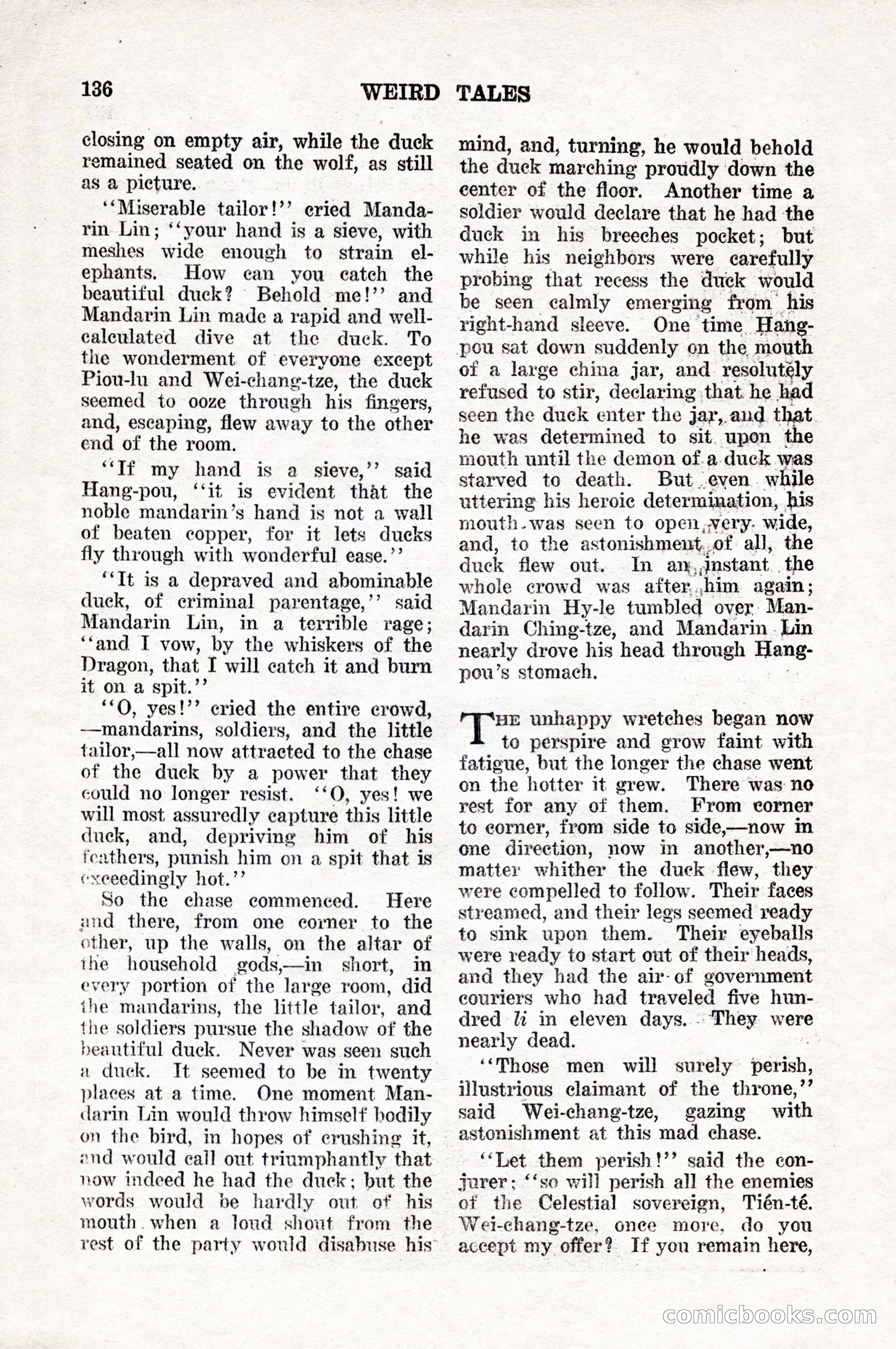 Weird Tales, Vol. 10, No. 1 — page 138 of 148