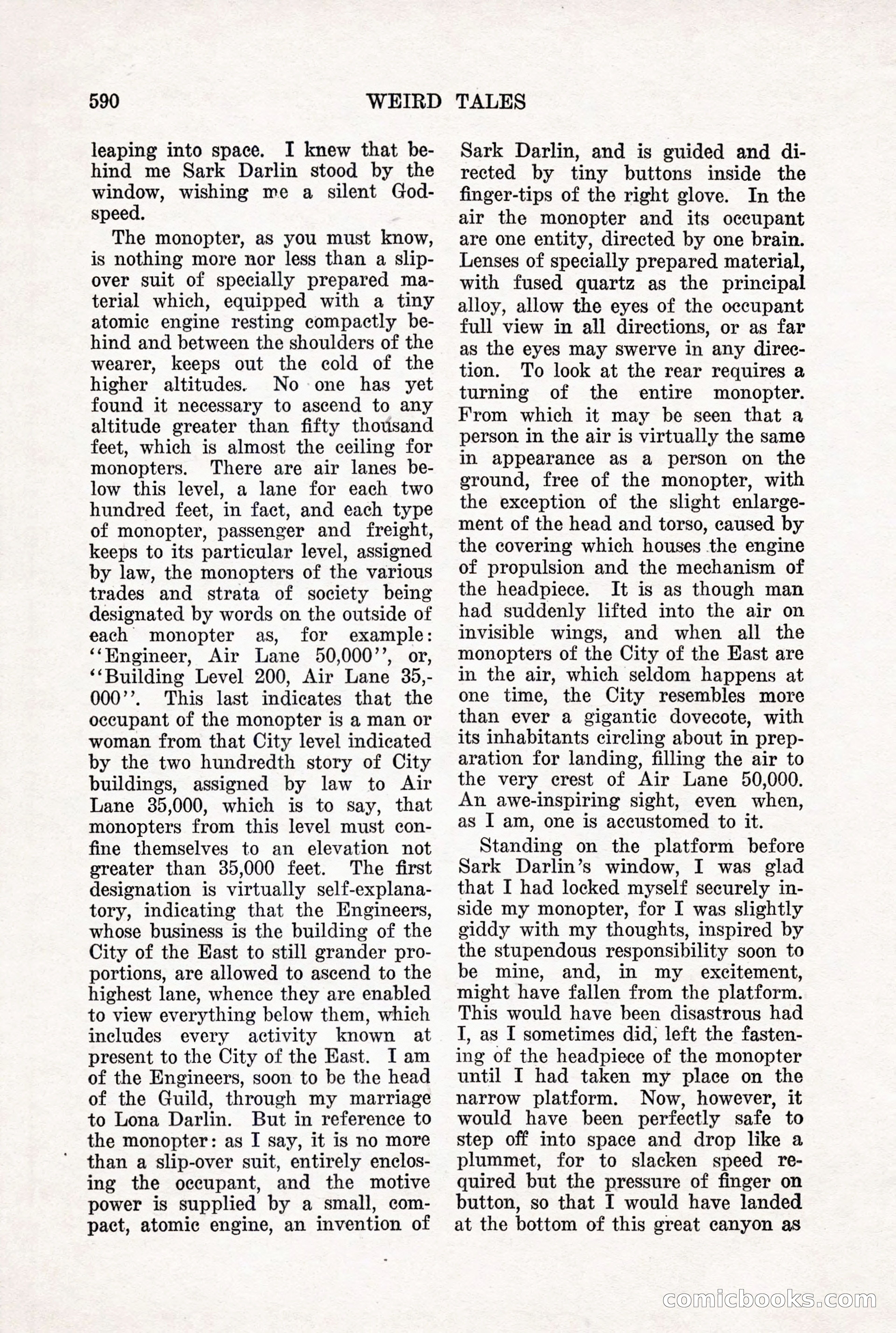 Weird Tales, Vol. X, No. 5 — page 16 of 148