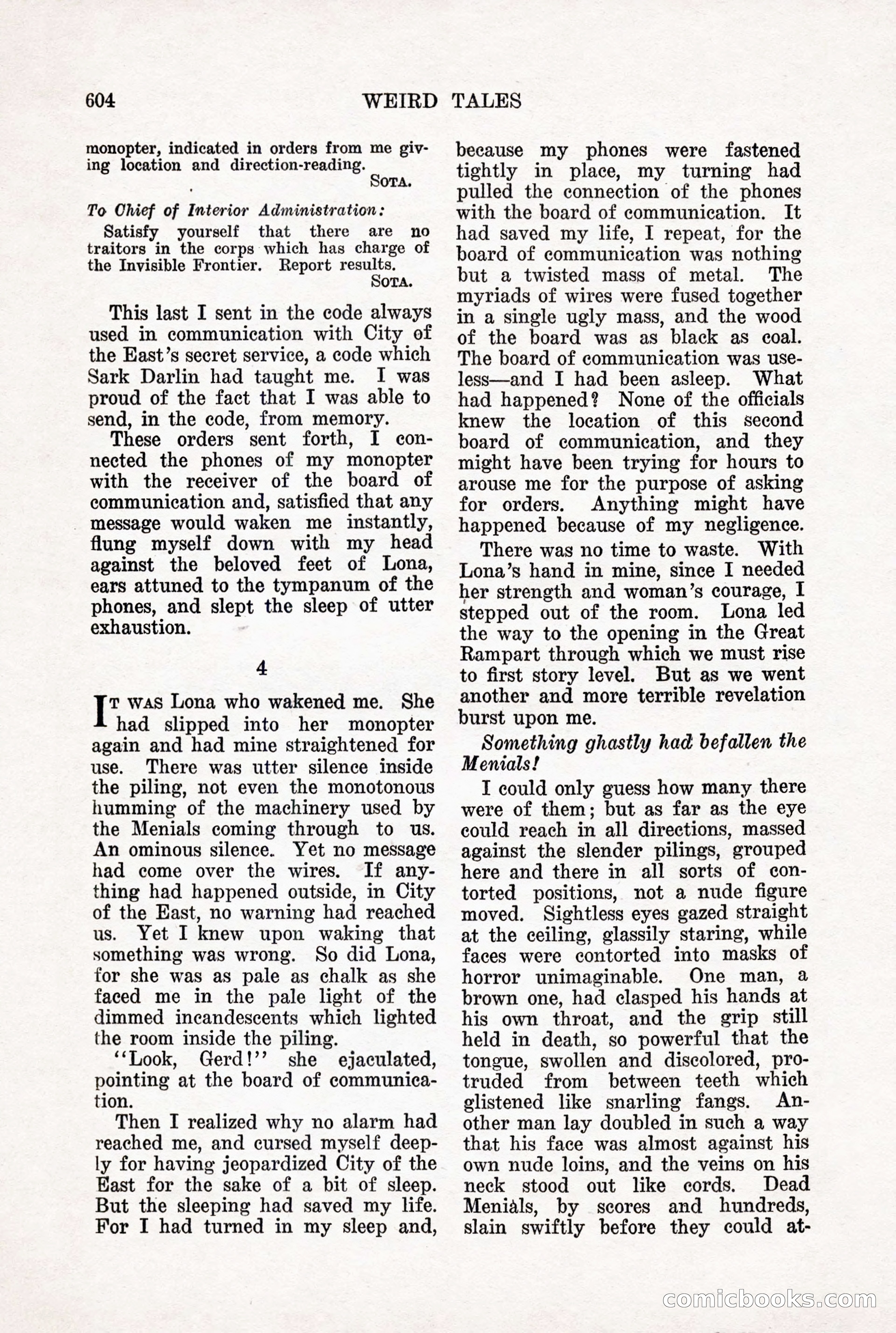 Weird Tales, Vol. X, No. 5 — page 30 of 148