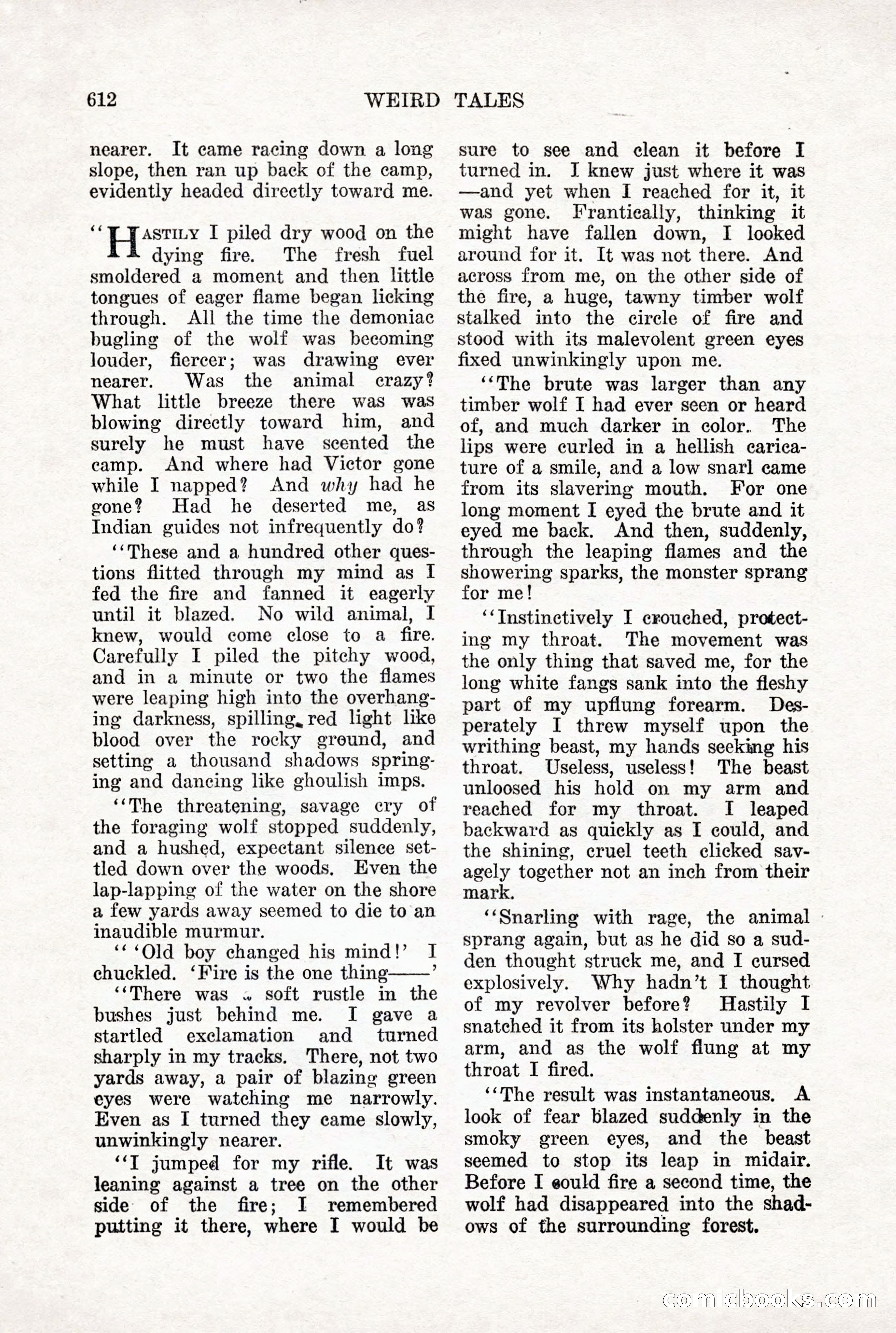 Weird Tales, Vol. X, No. 5 — page 38 of 148