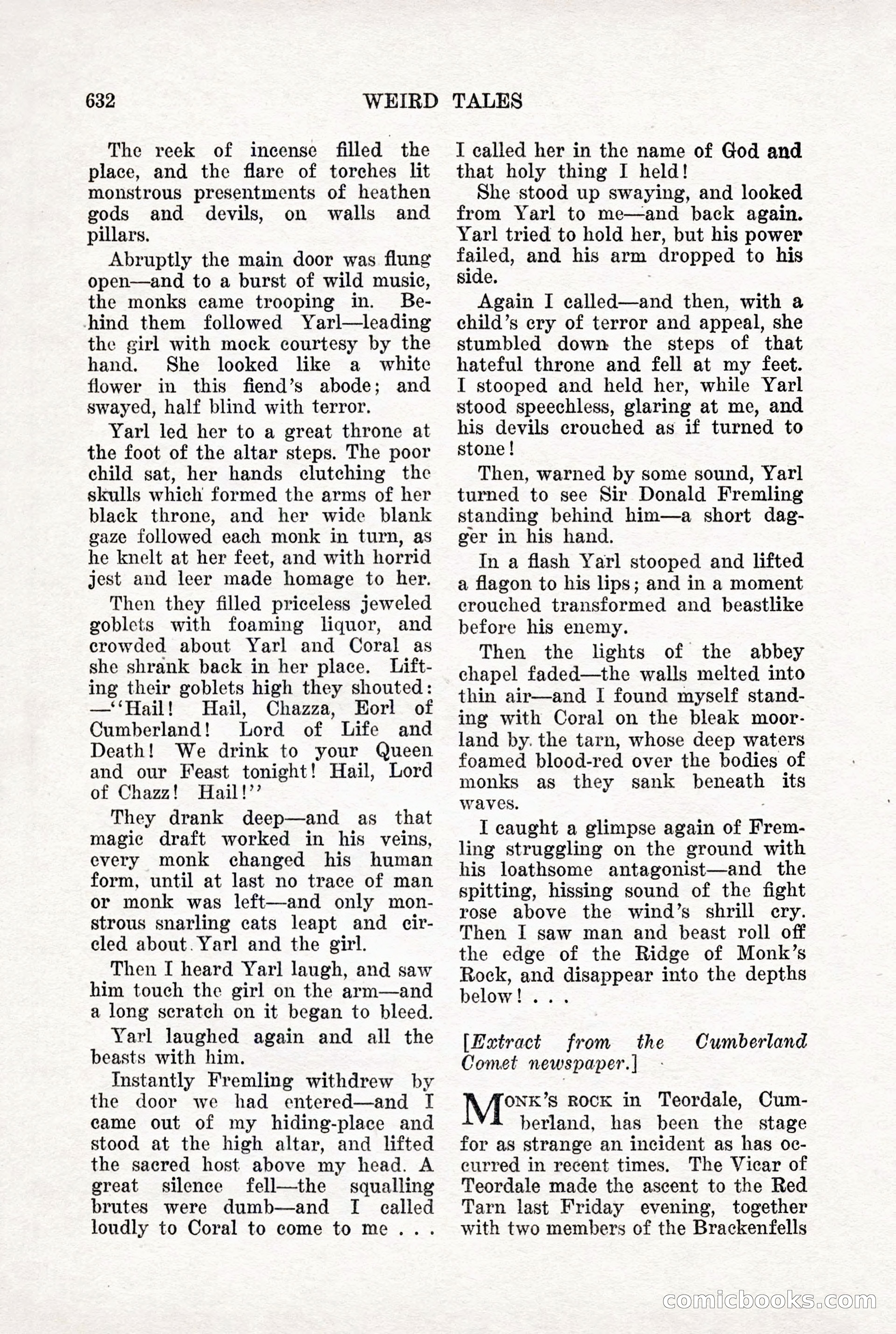 Weird Tales, Vol. X, No. 5 — page 58 of 148
