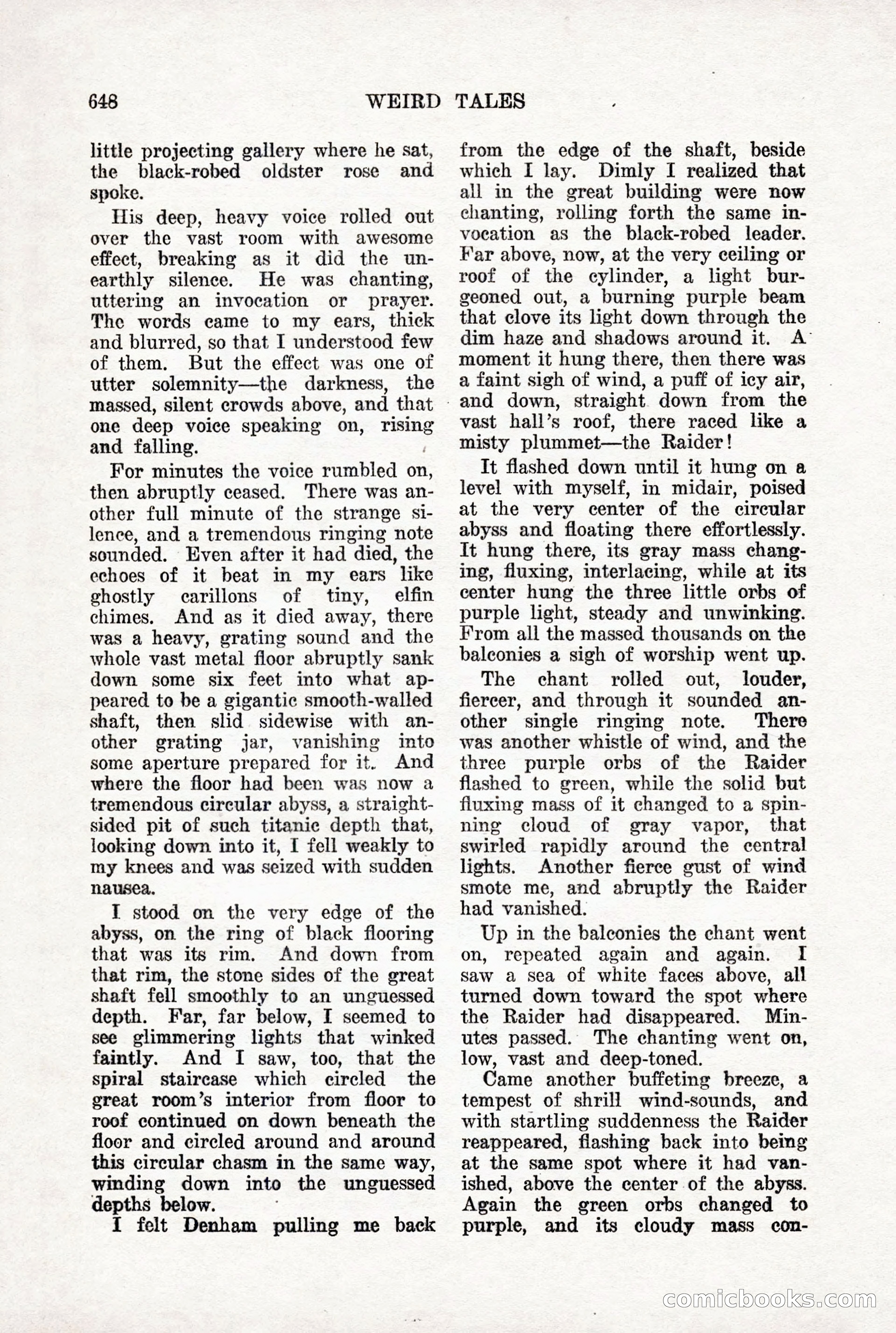Weird Tales, Vol. X, No. 5 — page 74 of 148