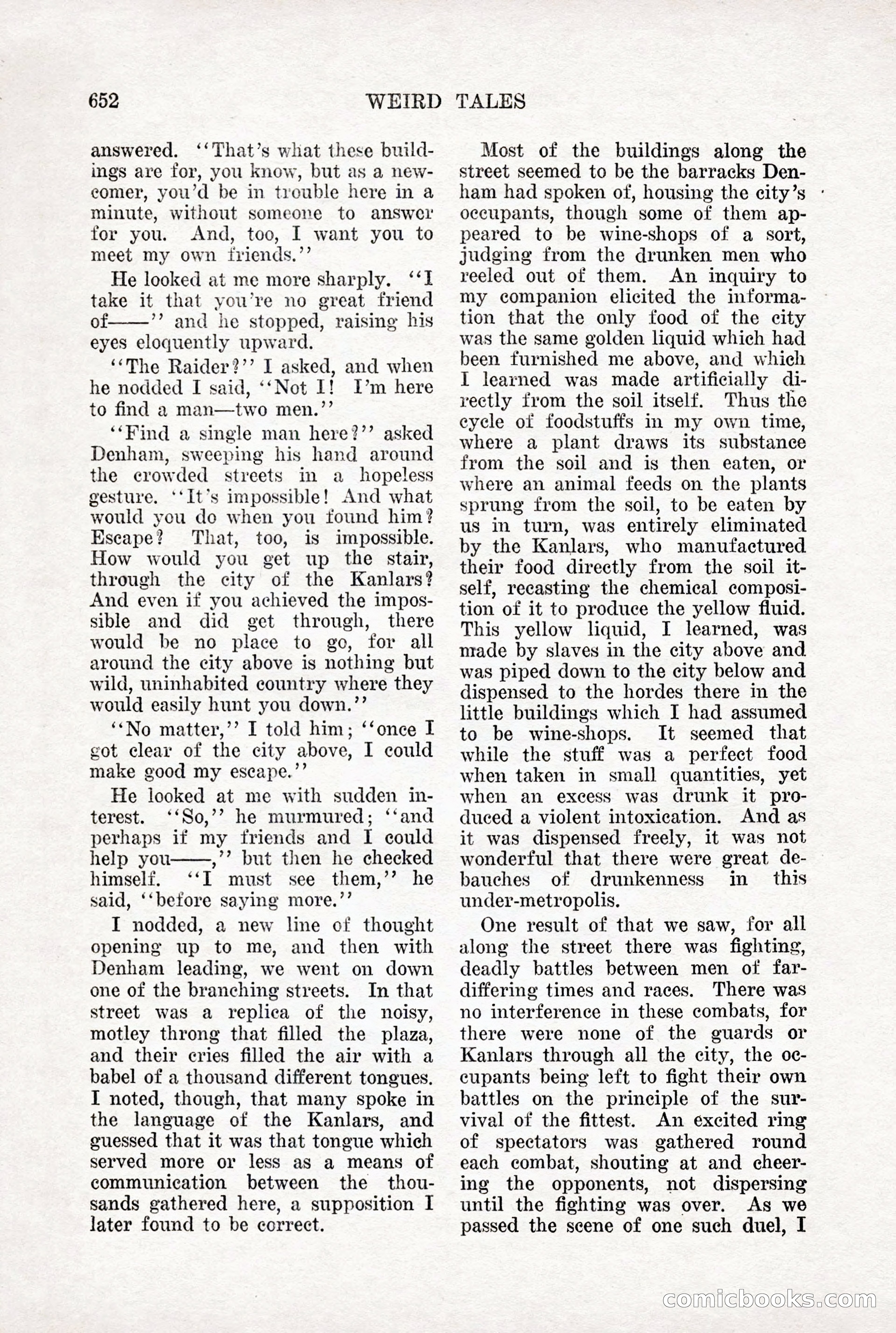 Weird Tales, Vol. X, No. 5 — page 78 of 148