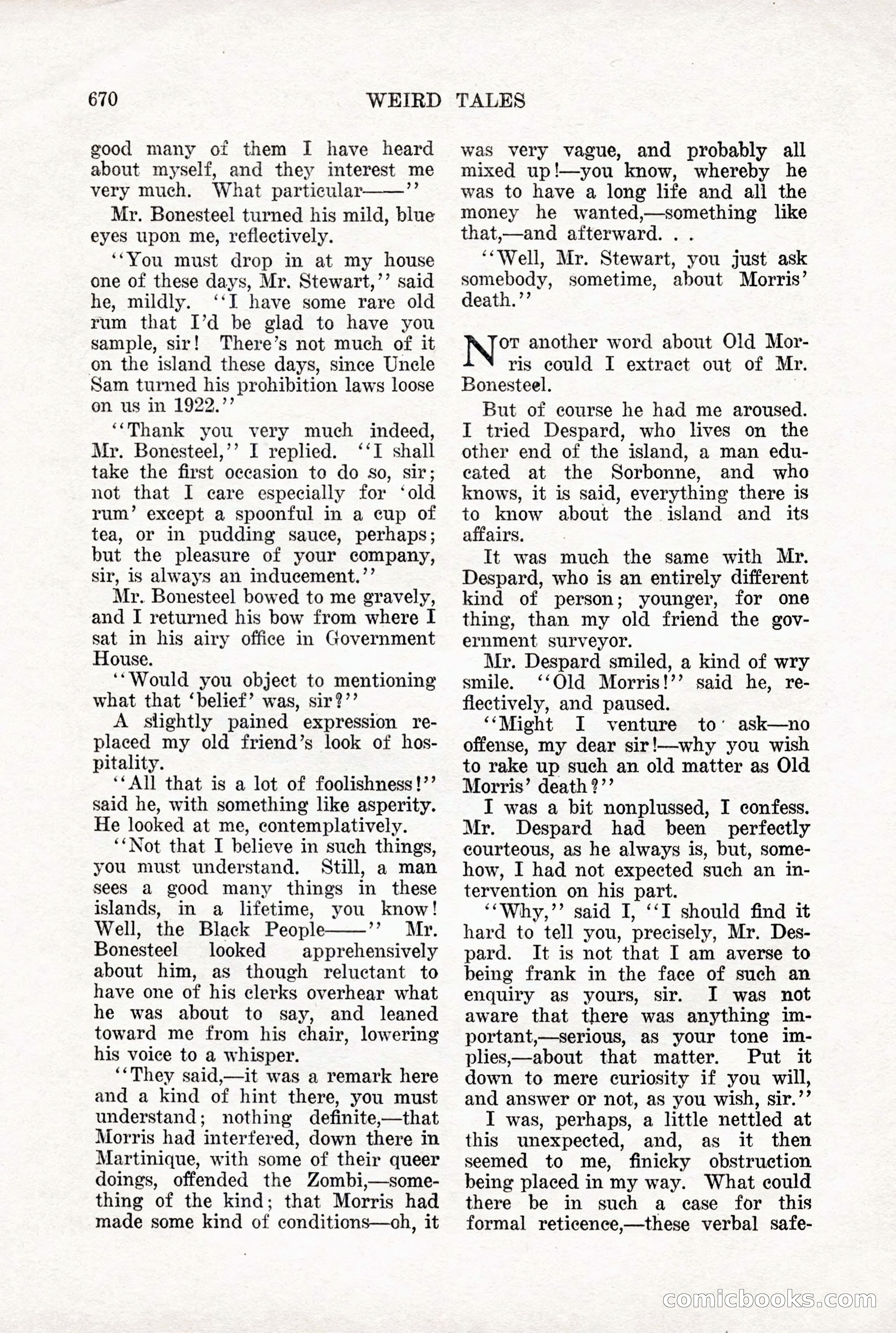 Weird Tales, Vol. X, No. 5 — page 96 of 148