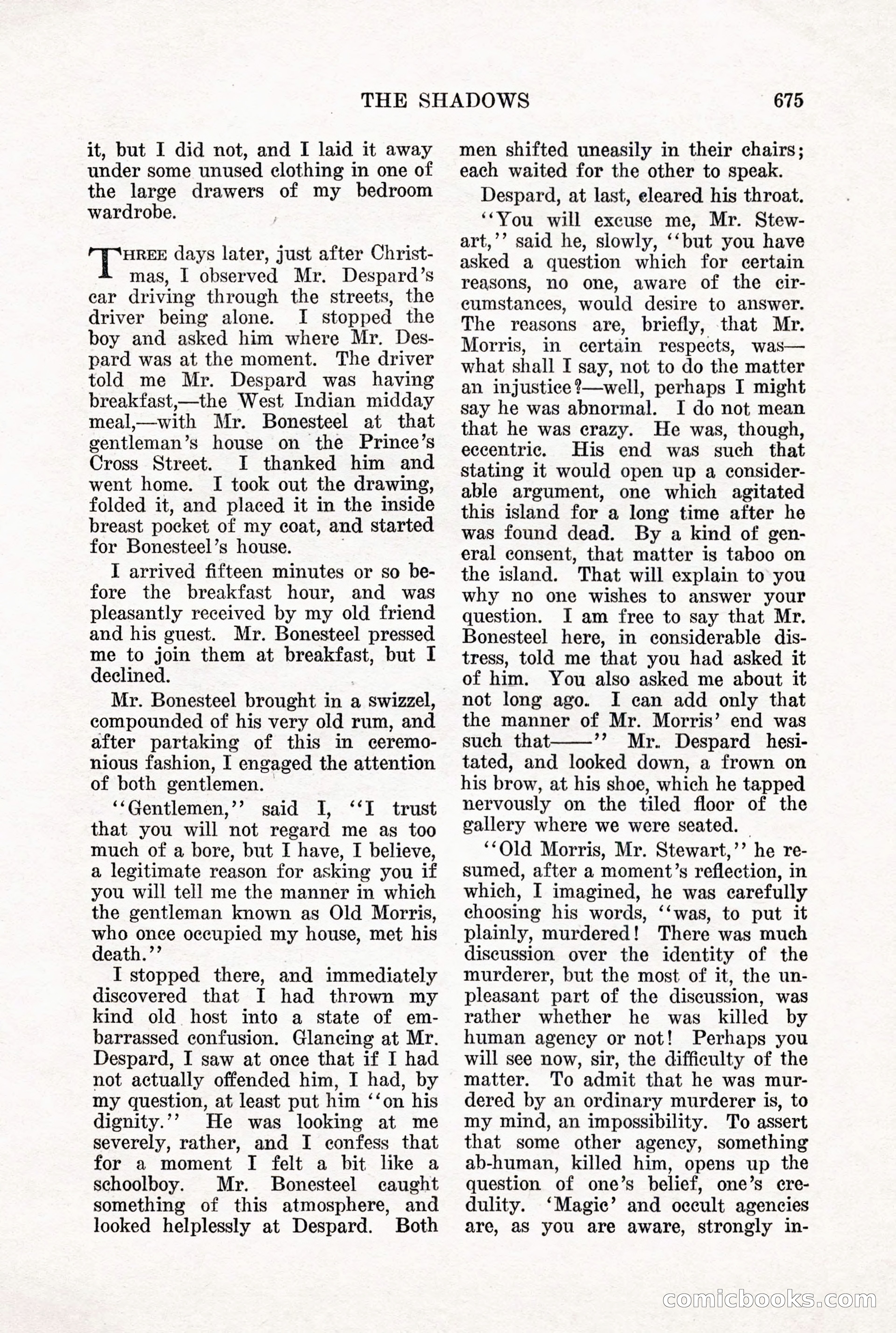 Weird Tales, Vol. X, No. 5 — page 101 of 148