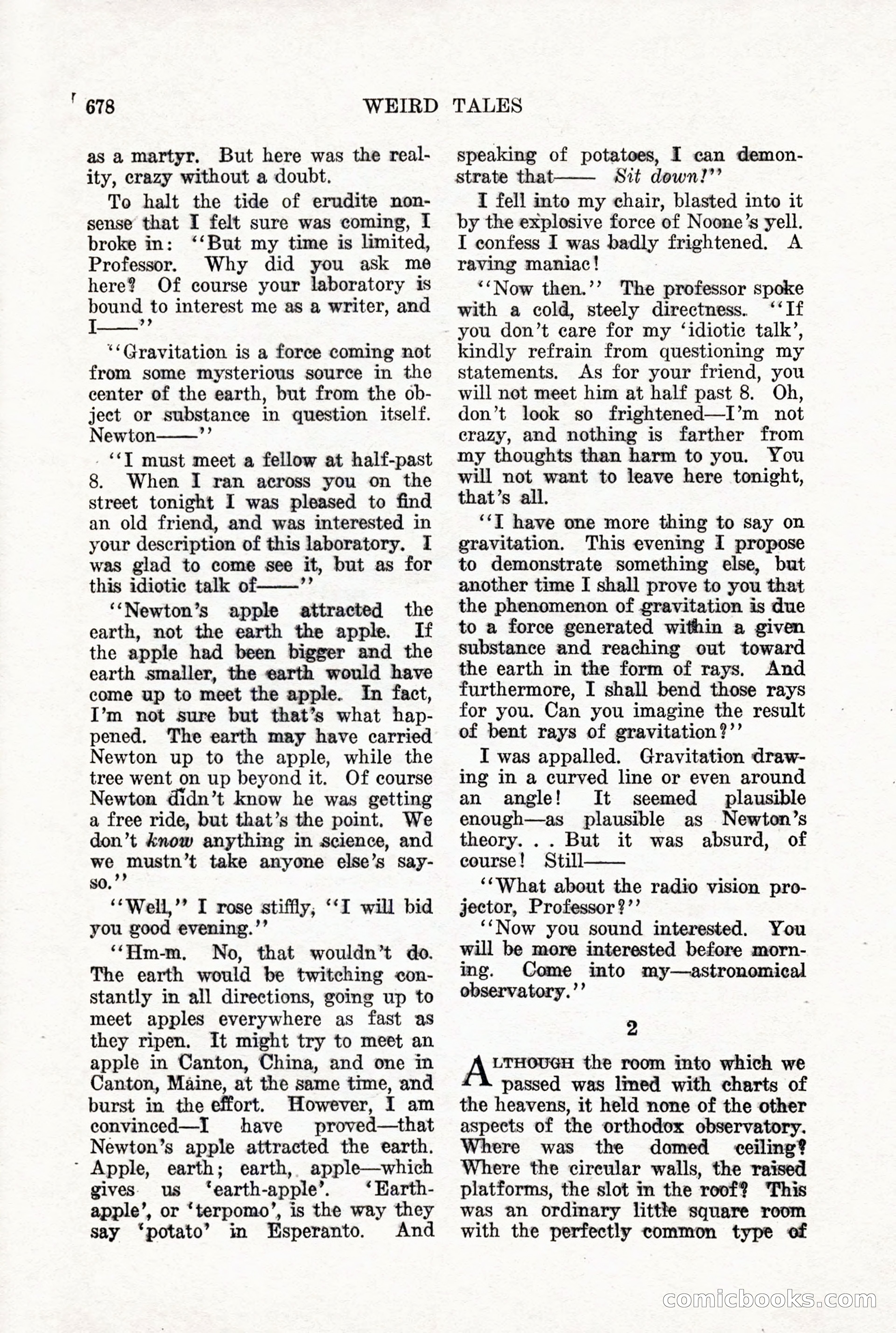 Weird Tales, Vol. X, No. 5 — page 104 of 148