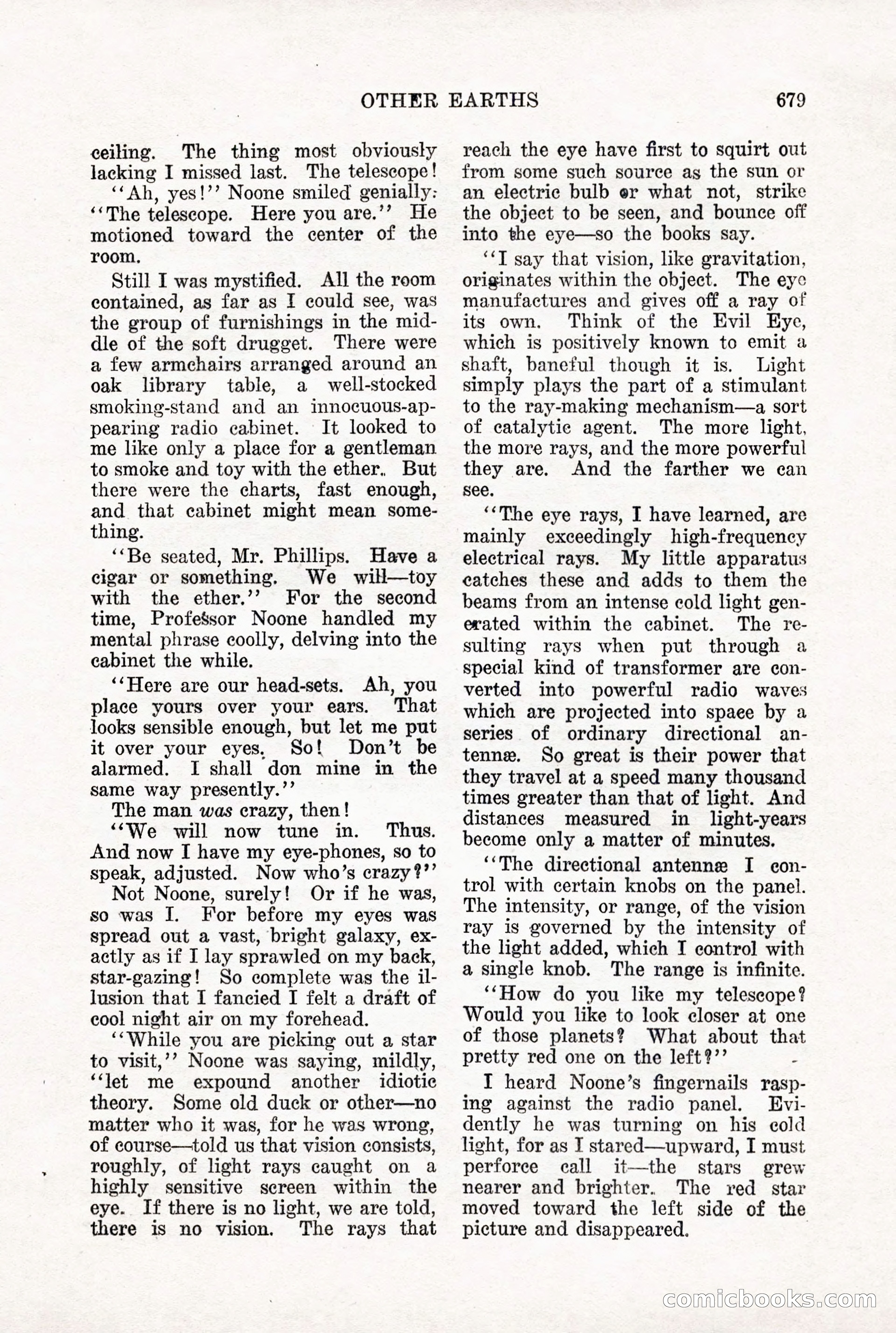 Weird Tales, Vol. X, No. 5 — page 105 of 148