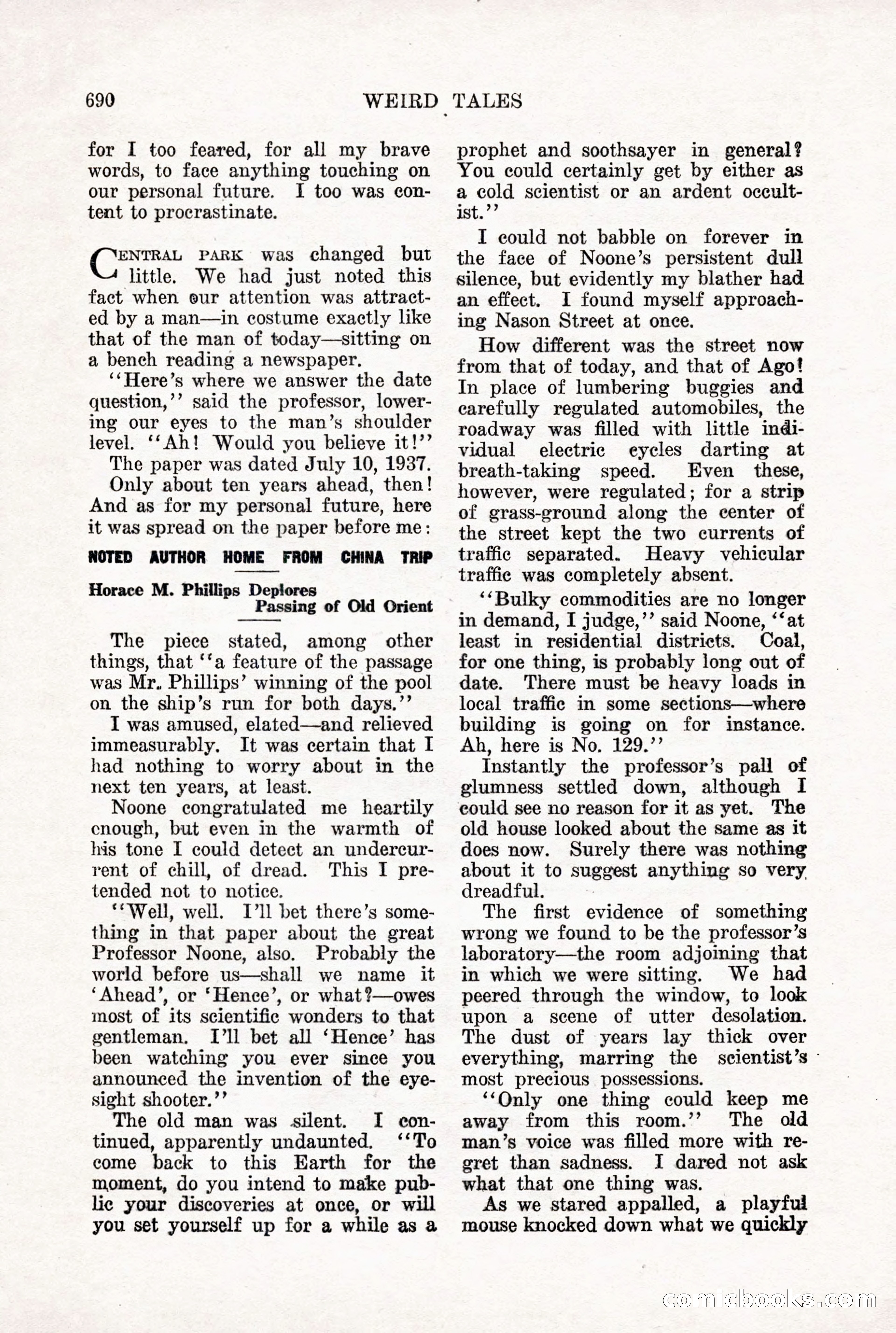 Weird Tales, Vol. X, No. 5 — page 116 of 148