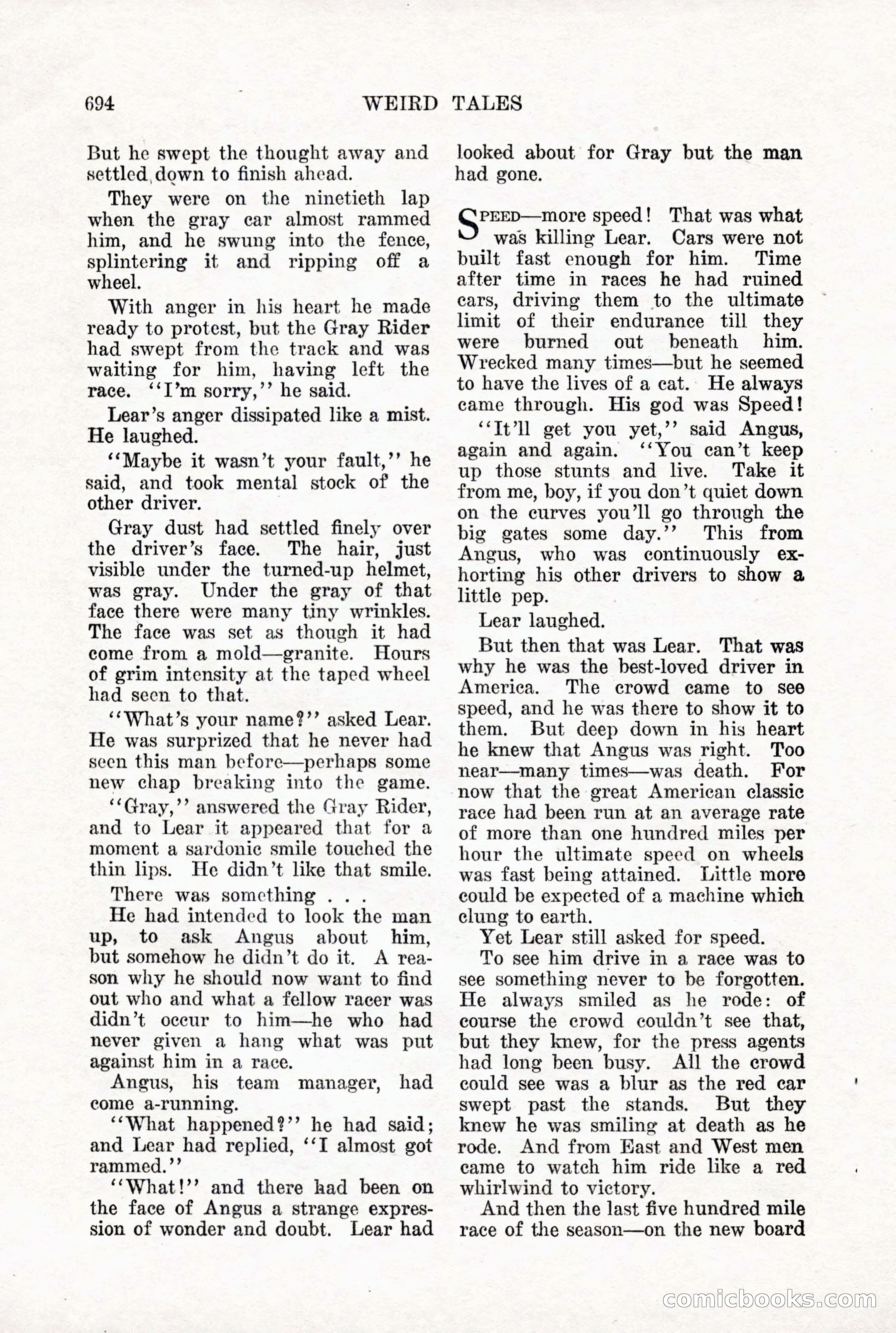 Weird Tales, Vol. X, No. 5 — page 120 of 148