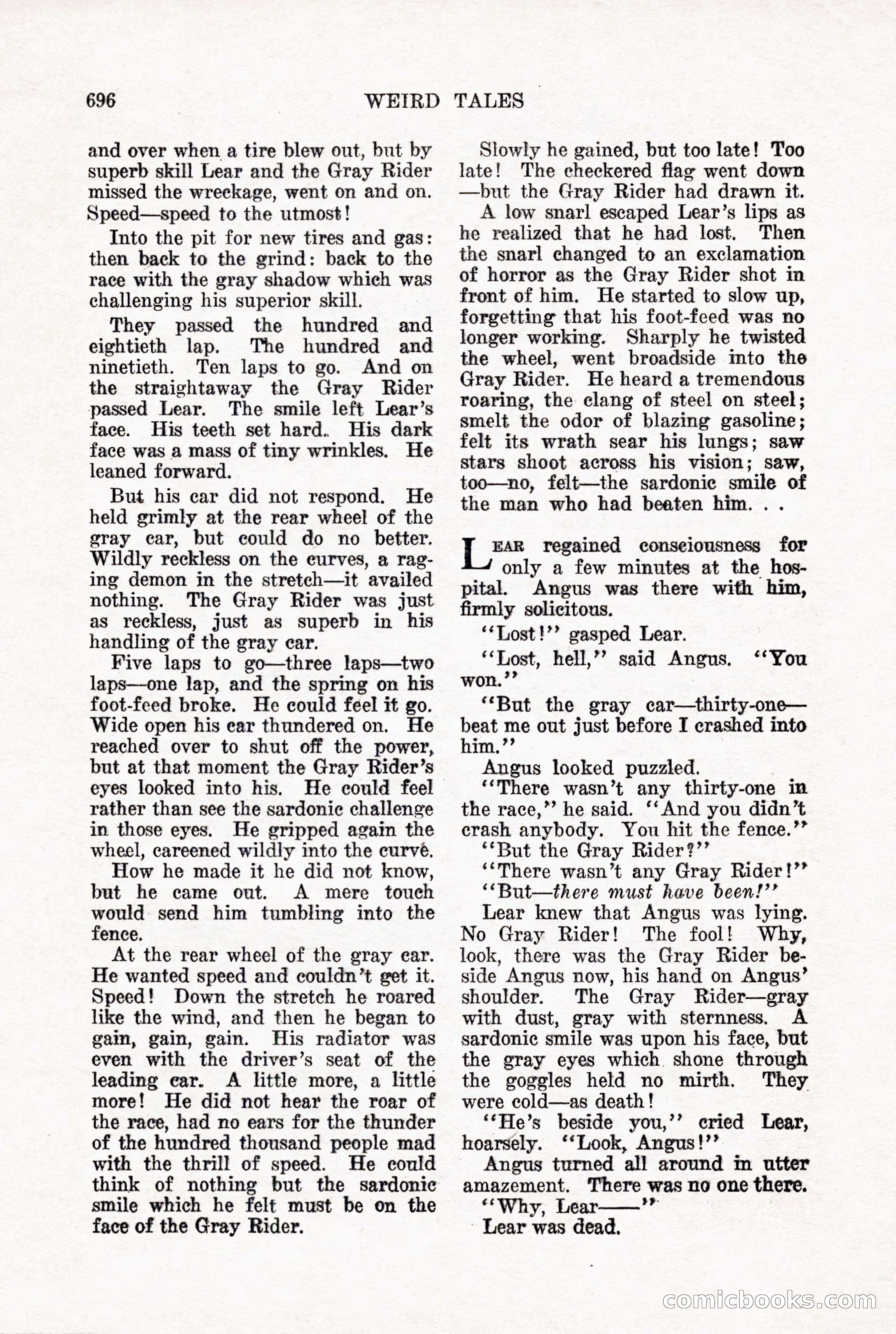 Weird Tales, Vol. X, No. 5 — page 122 of 148