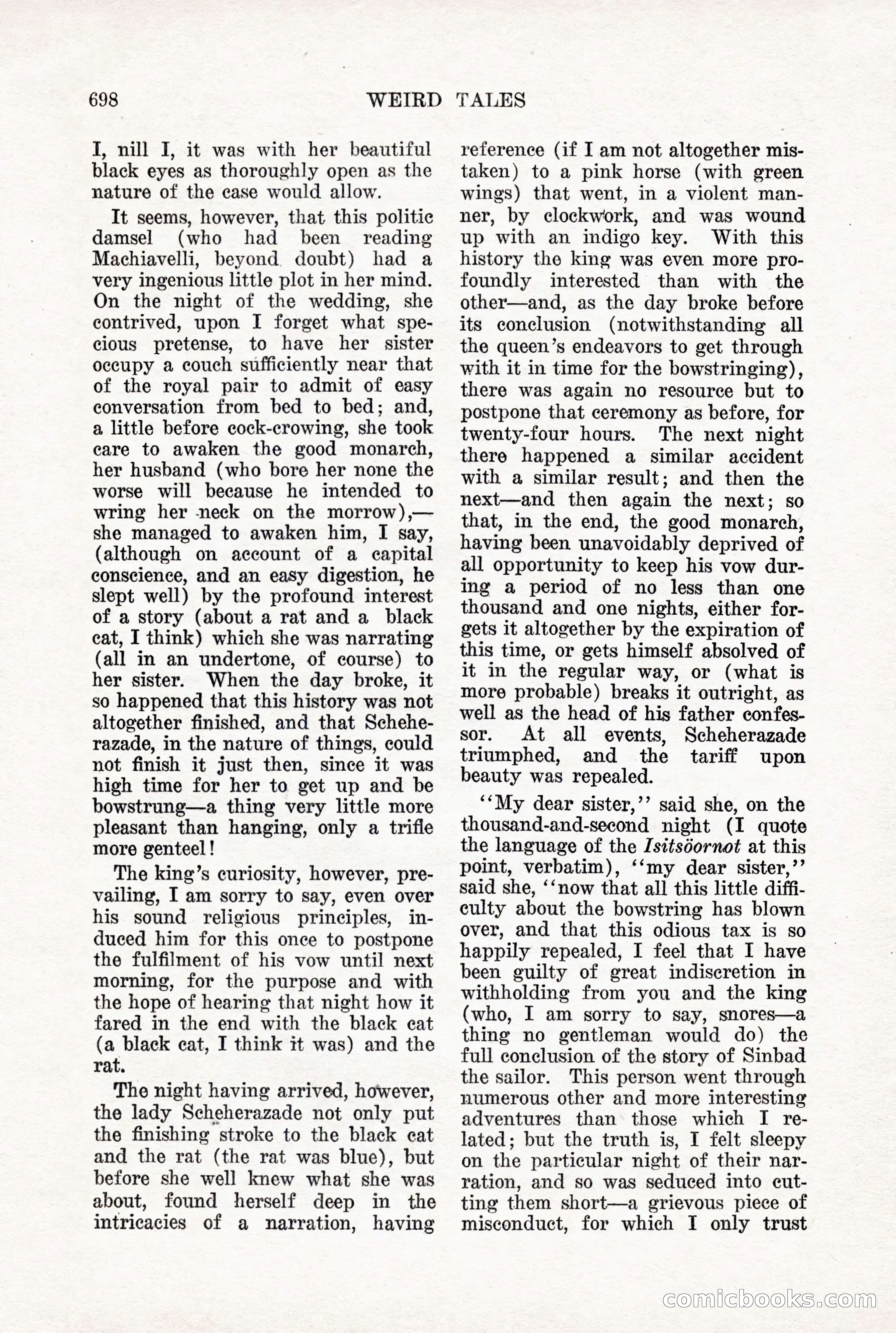Weird Tales, Vol. X, No. 5 — page 124 of 148