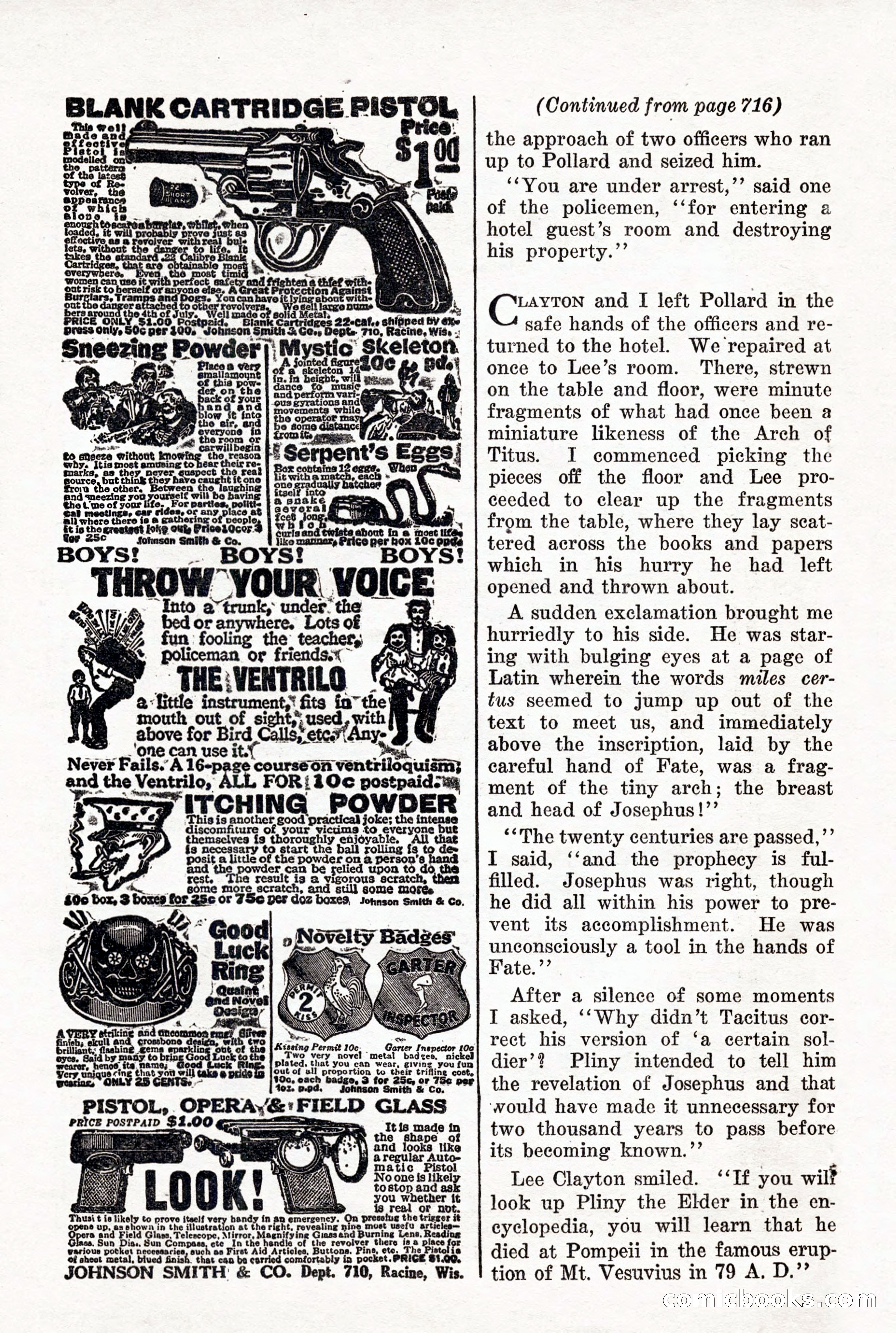 Weird Tales, Vol. X, No. 5 — page 144 of 148