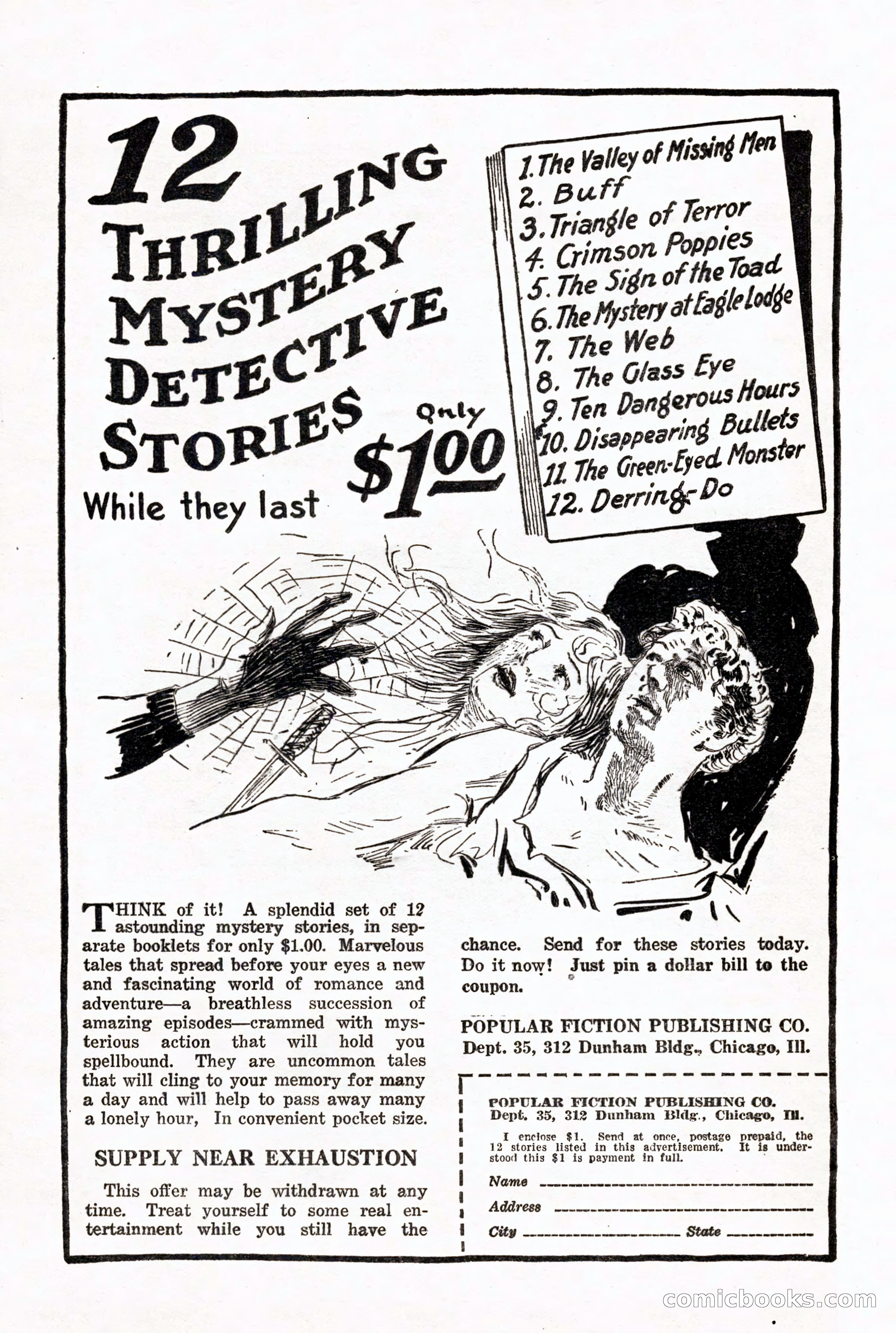 Weird Tales, Vol. X, No. 5 — page 146 of 148