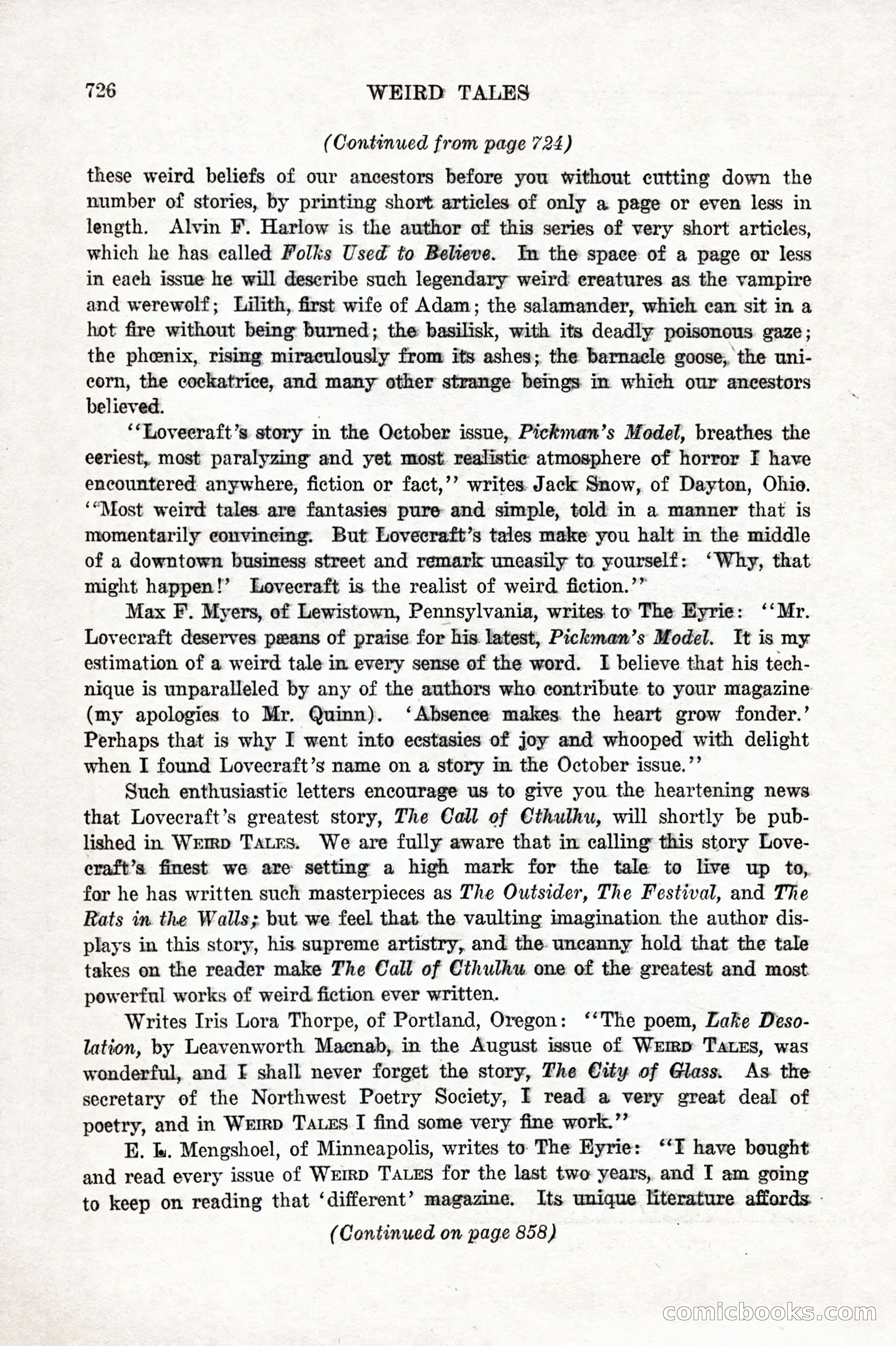 Weird Tales, December 1927 — page 8 of 148