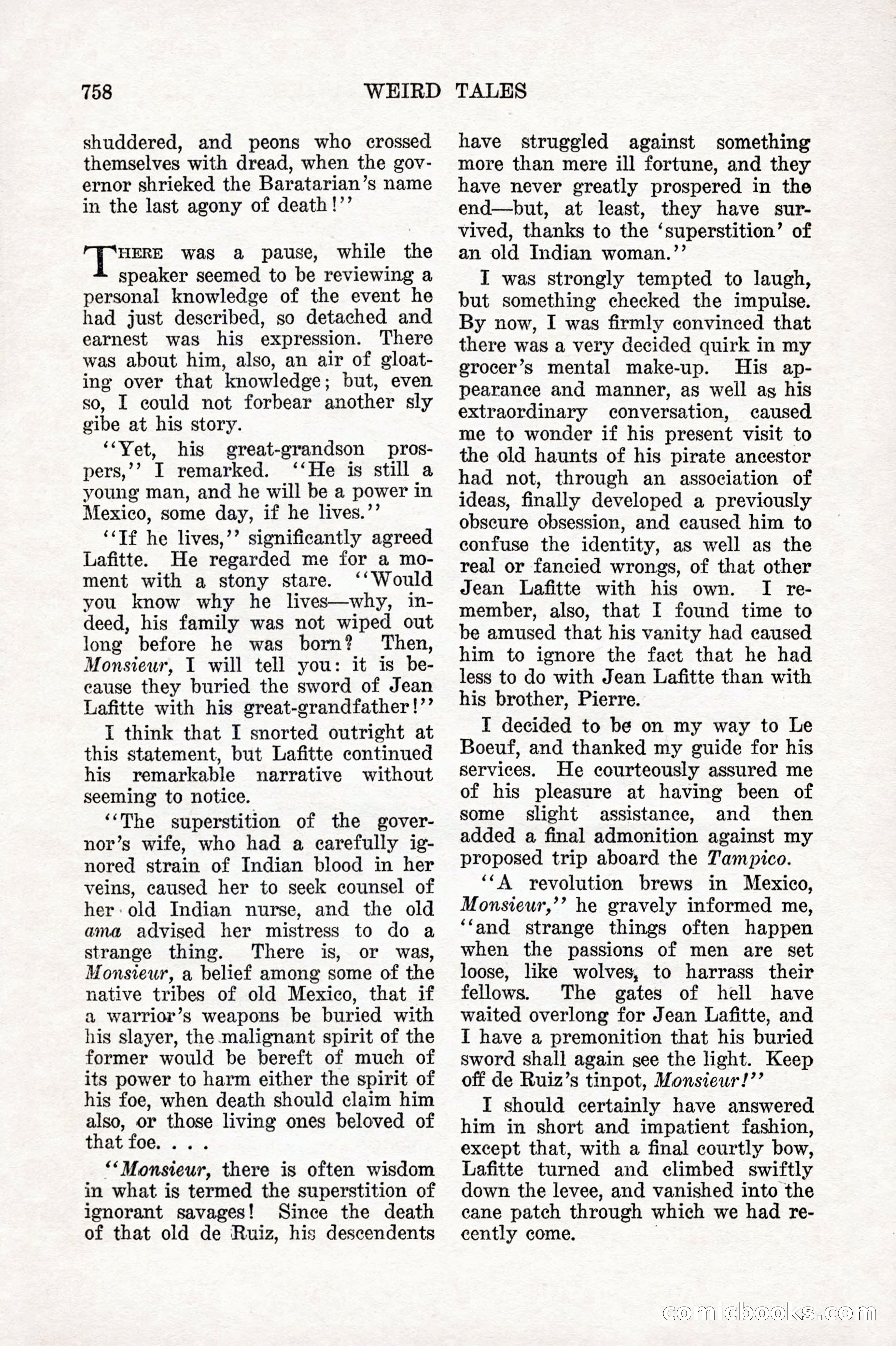 Weird Tales, December 1927 — page 40 of 148