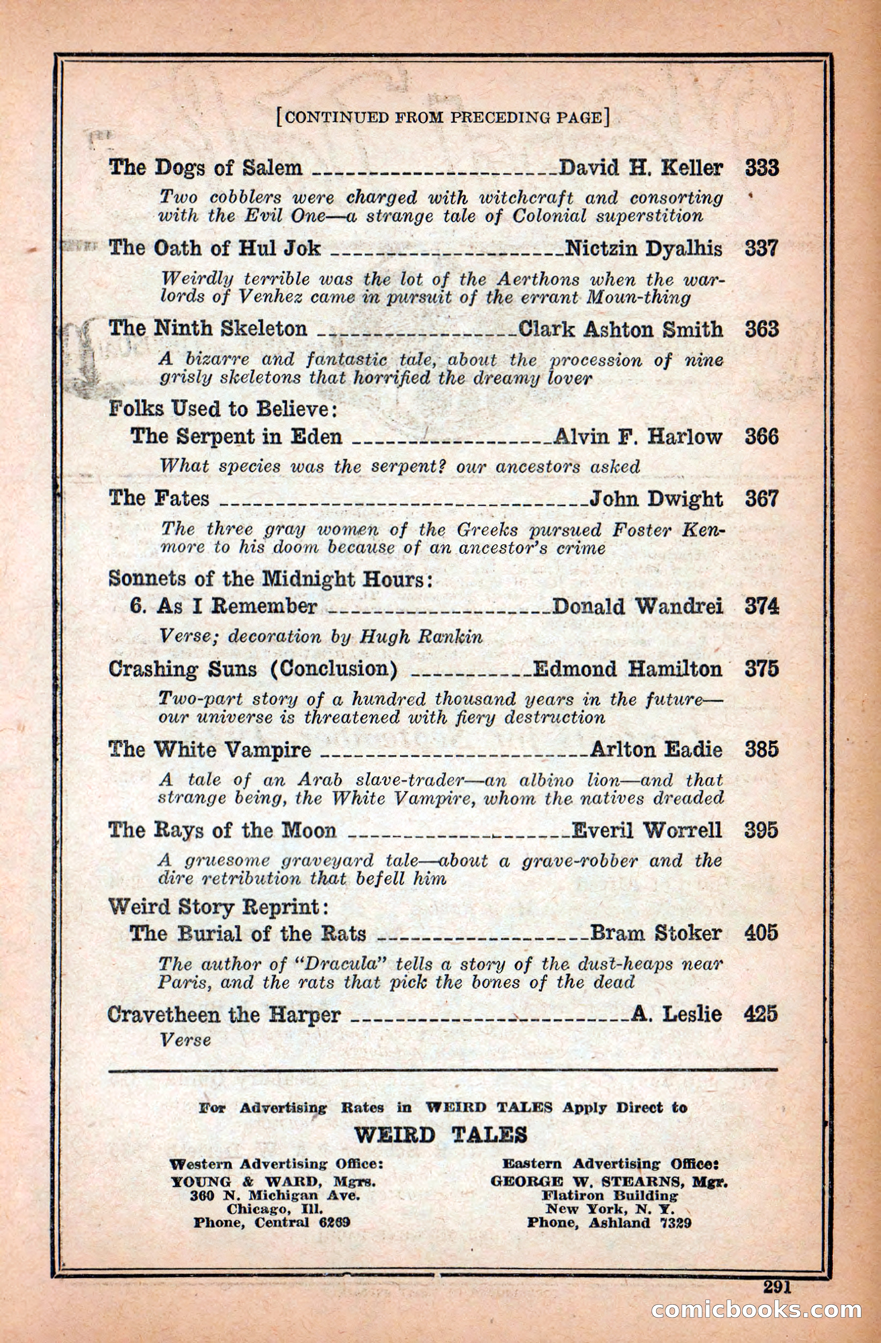 Weird Tales, September 1928 — page 5 of 148