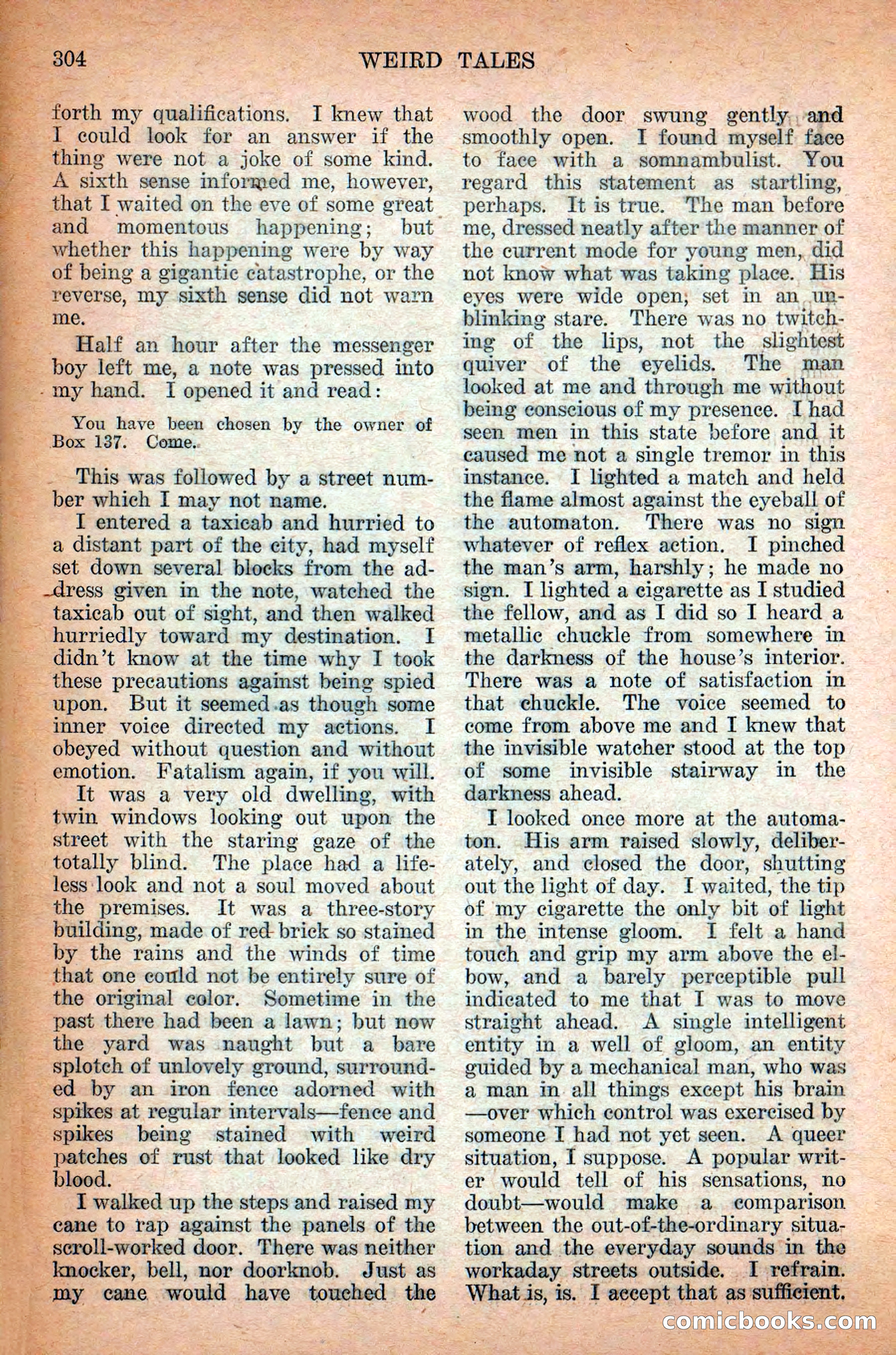 Weird Tales, September 1928 — page 18 of 148