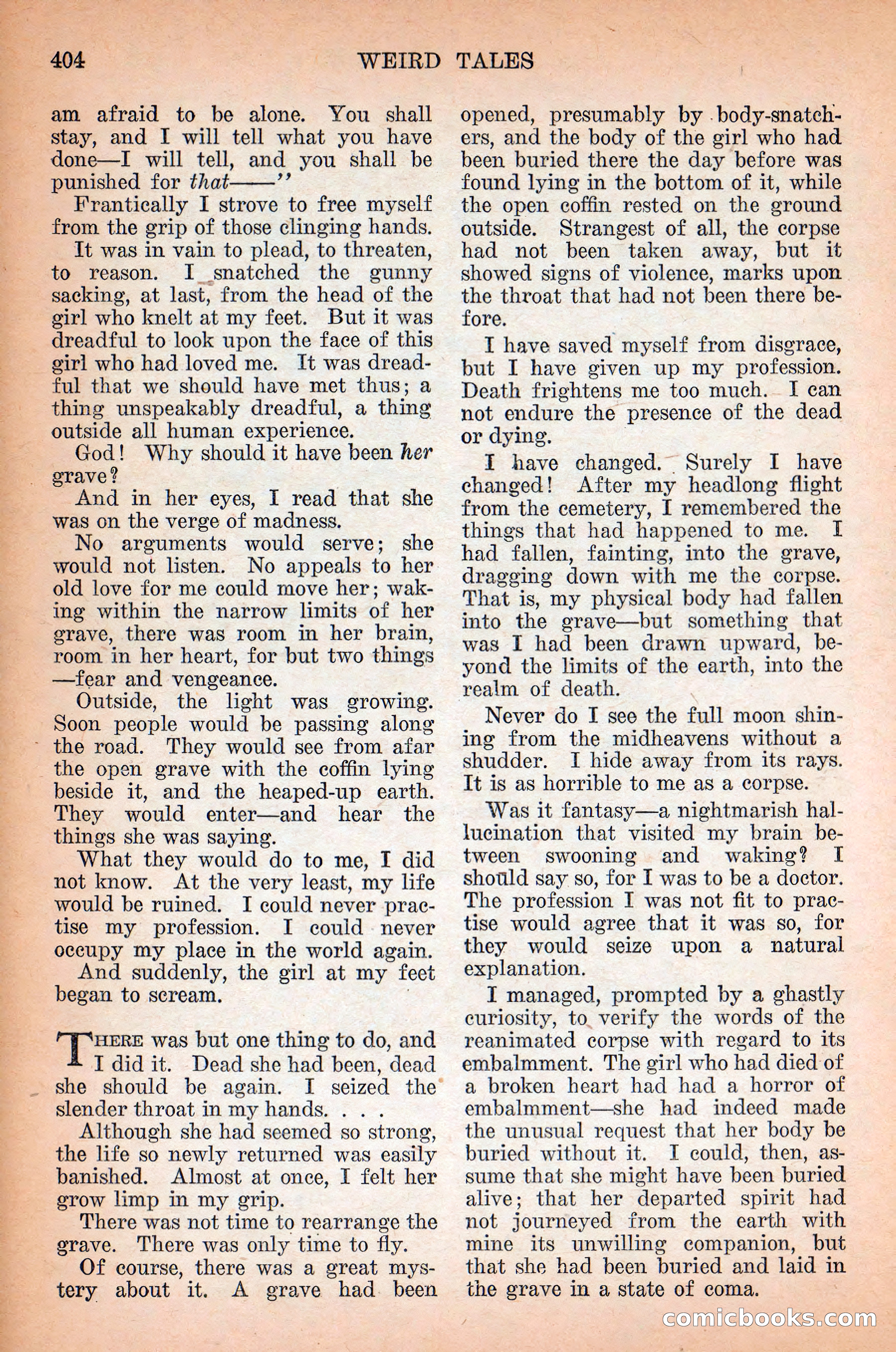 Weird Tales, September 1928 — page 118 of 148
