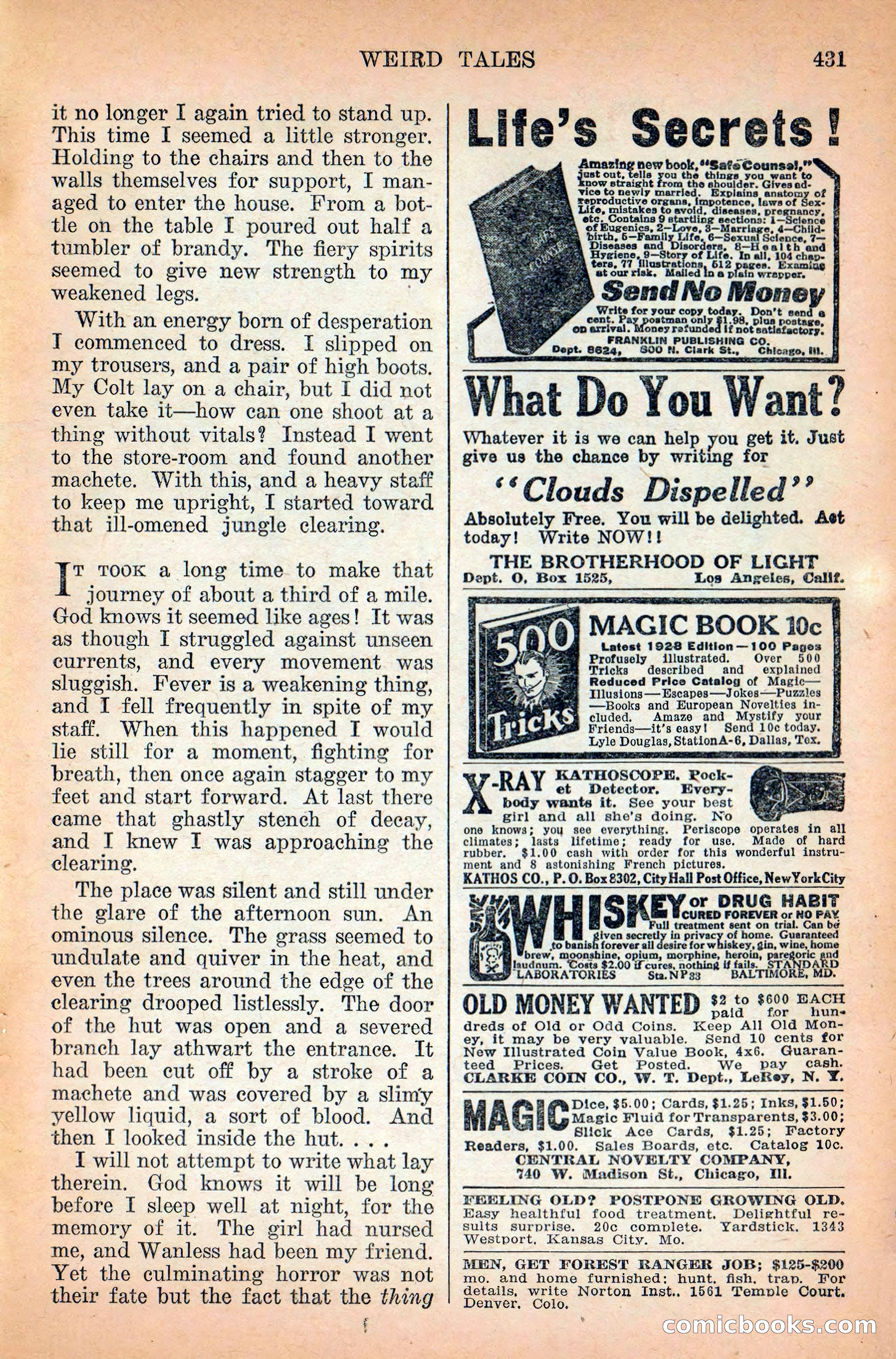 Weird Tales, September 1928 — page 145 of 148