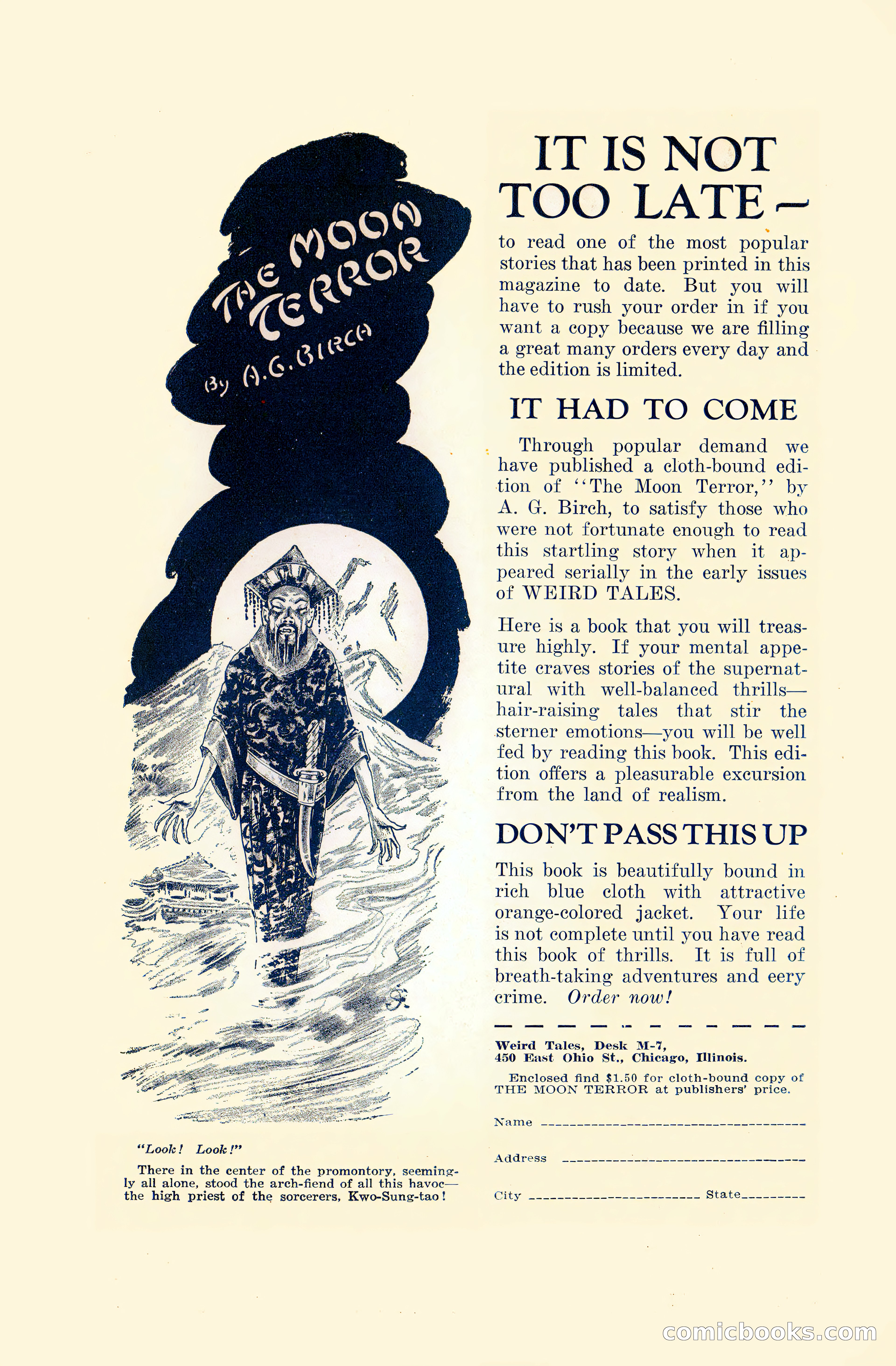 Weird Tales, Vol. 12 No. 3 — page 2 of 148