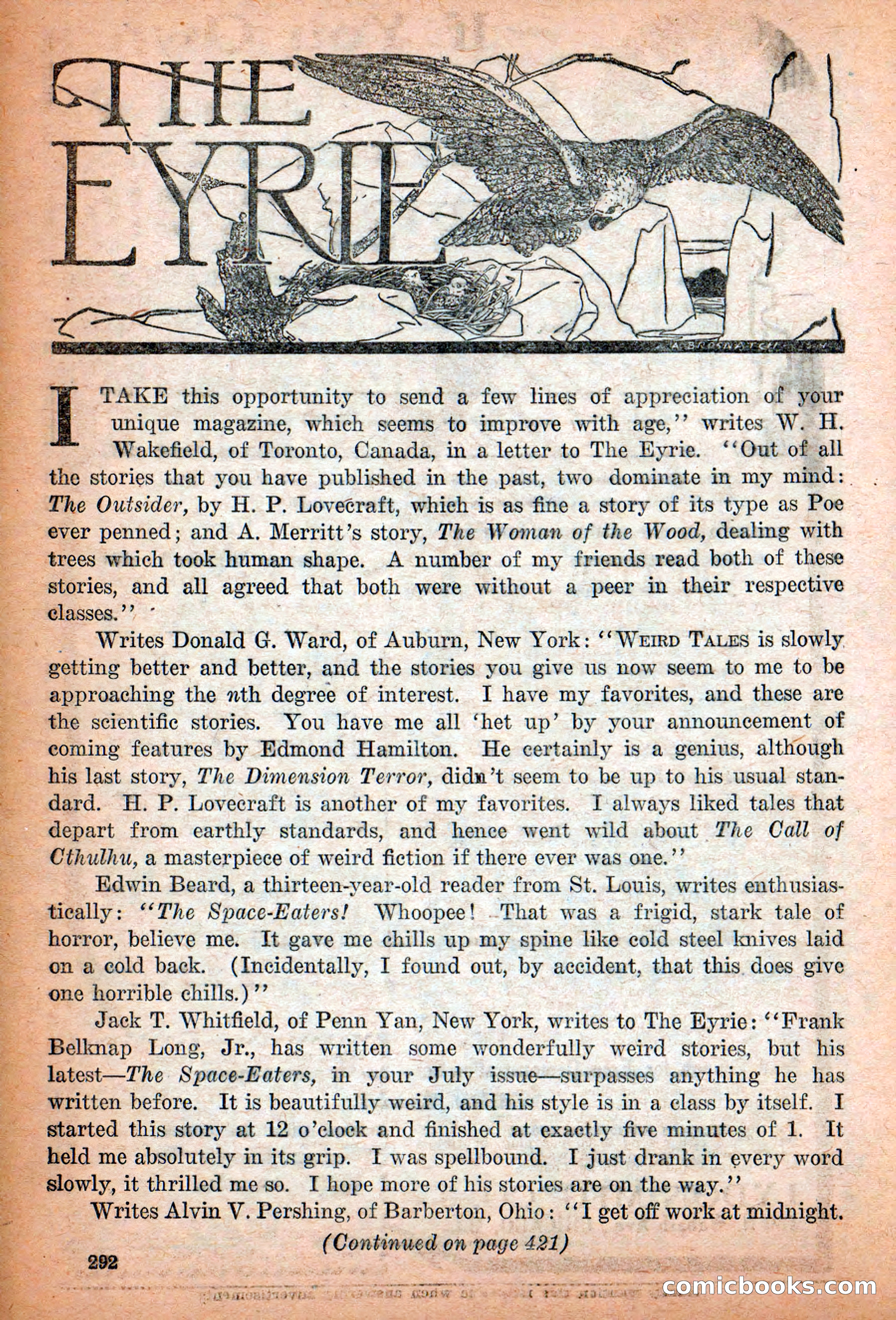Weird Tales, Vol. 12 No. 3 — page 6 of 148