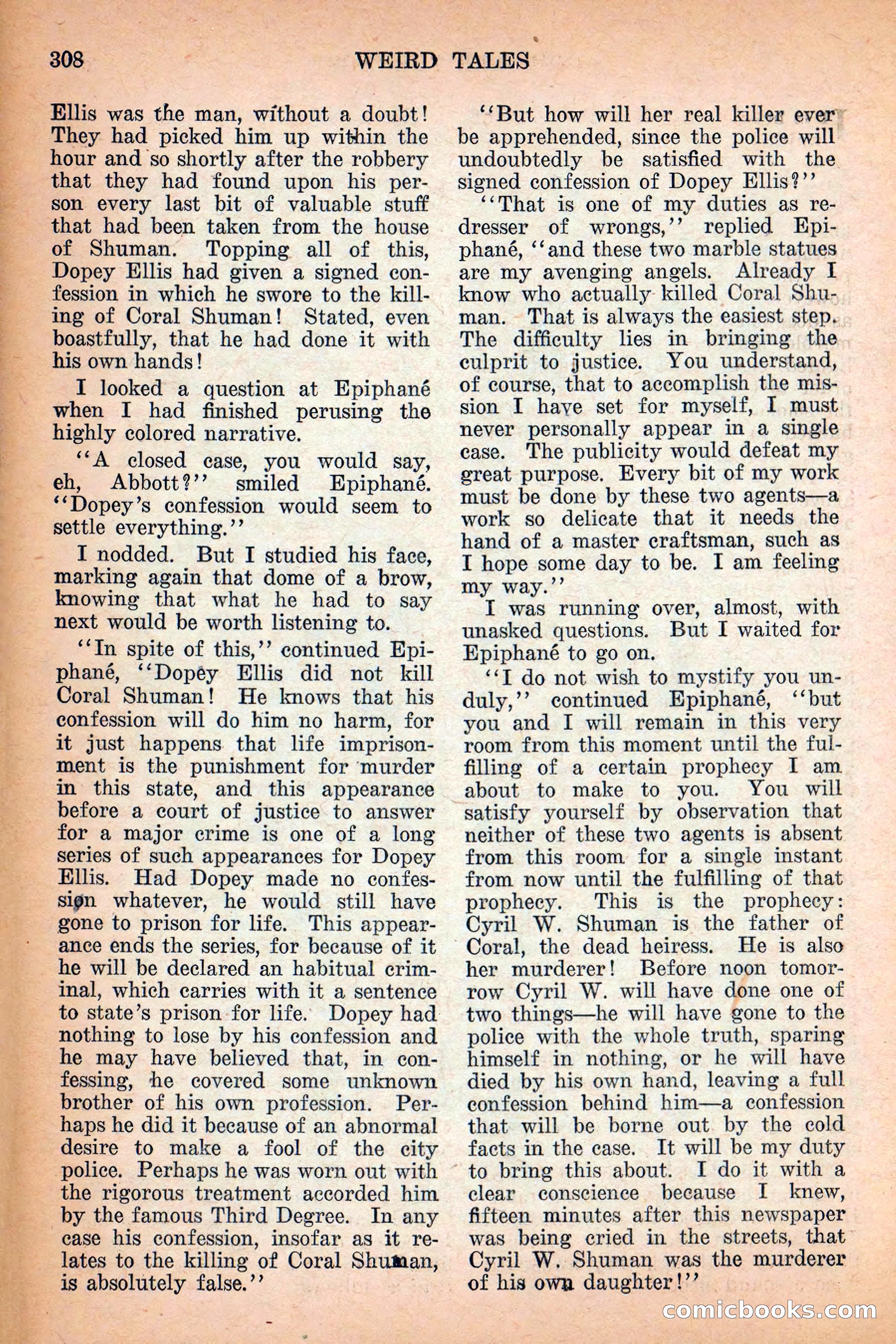 Weird Tales, Vol. 12 No. 3 — page 22 of 148
