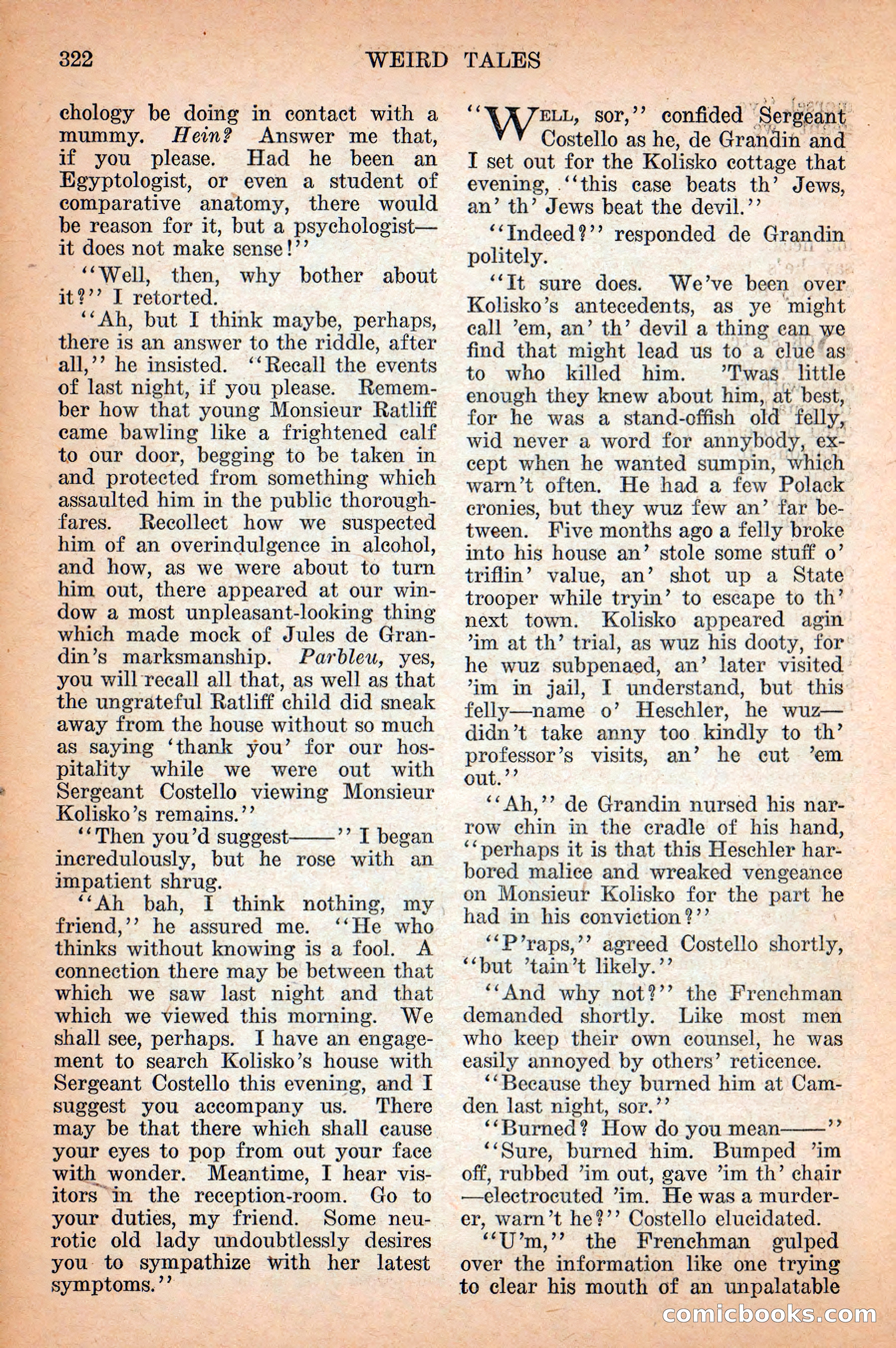 Weird Tales, Vol. 12 No. 3 — page 36 of 148