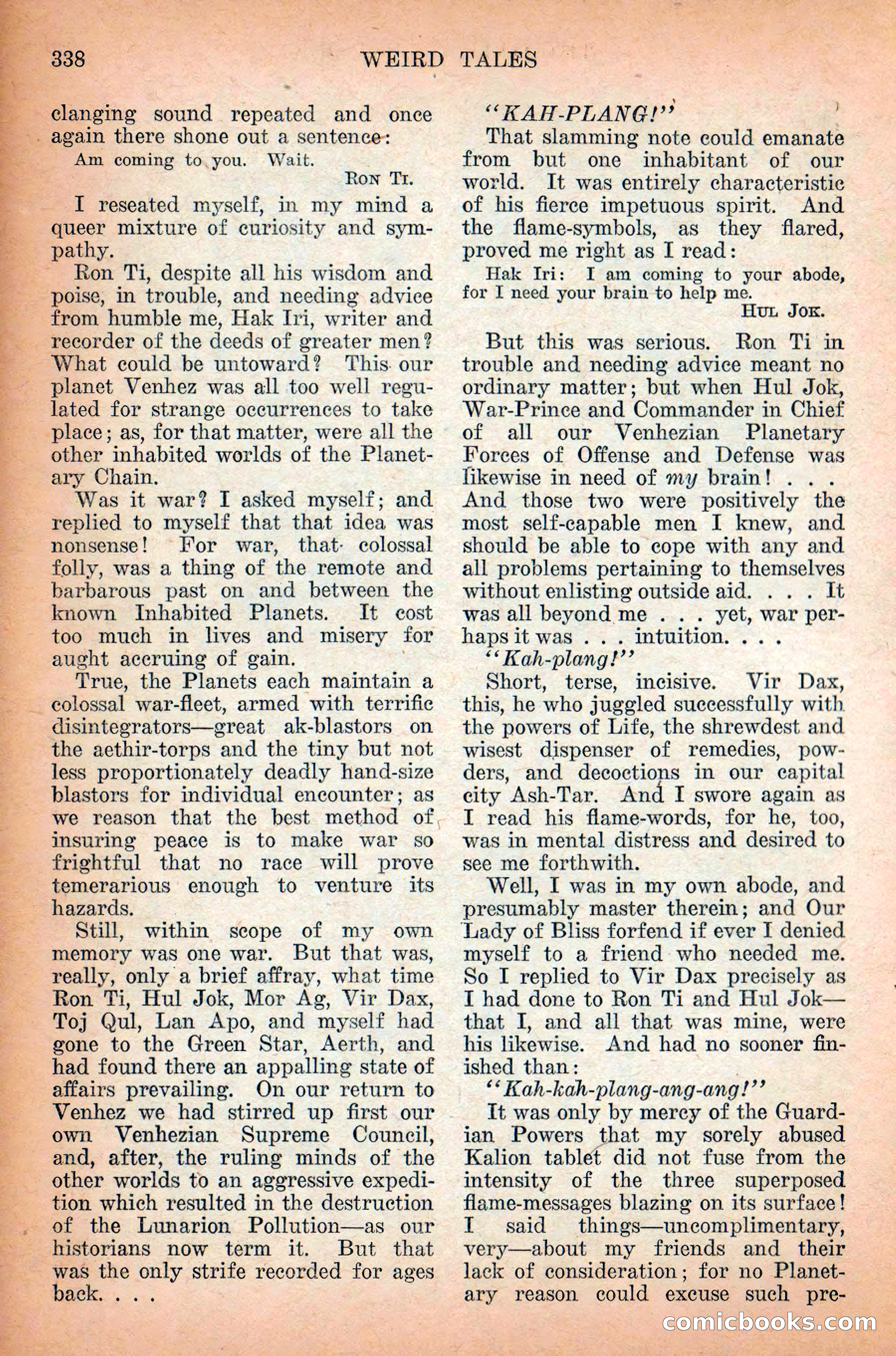 Weird Tales, Vol. 12 No. 3 — page 52 of 148