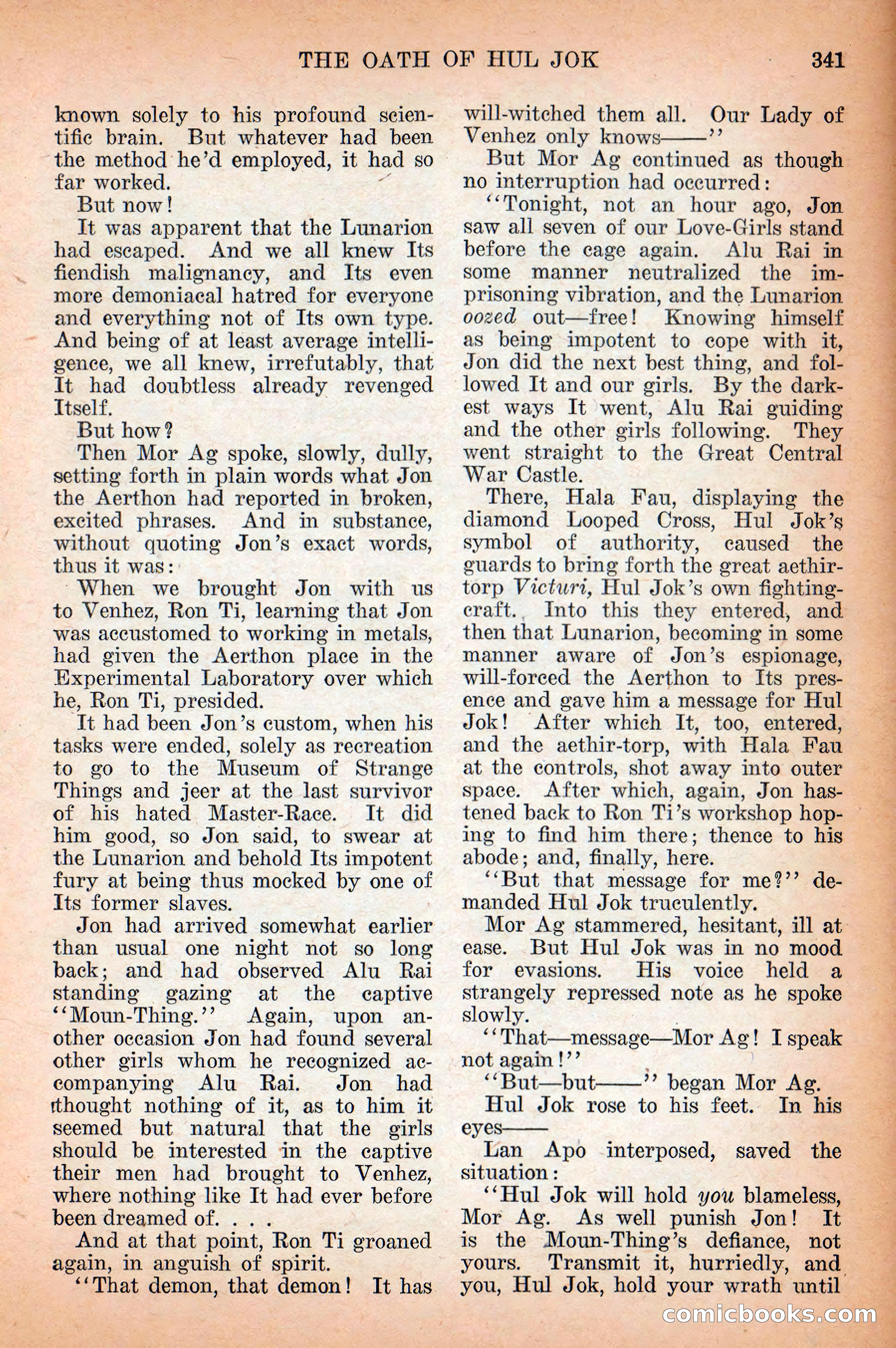 Weird Tales, Vol. 12 No. 3 — page 55 of 148