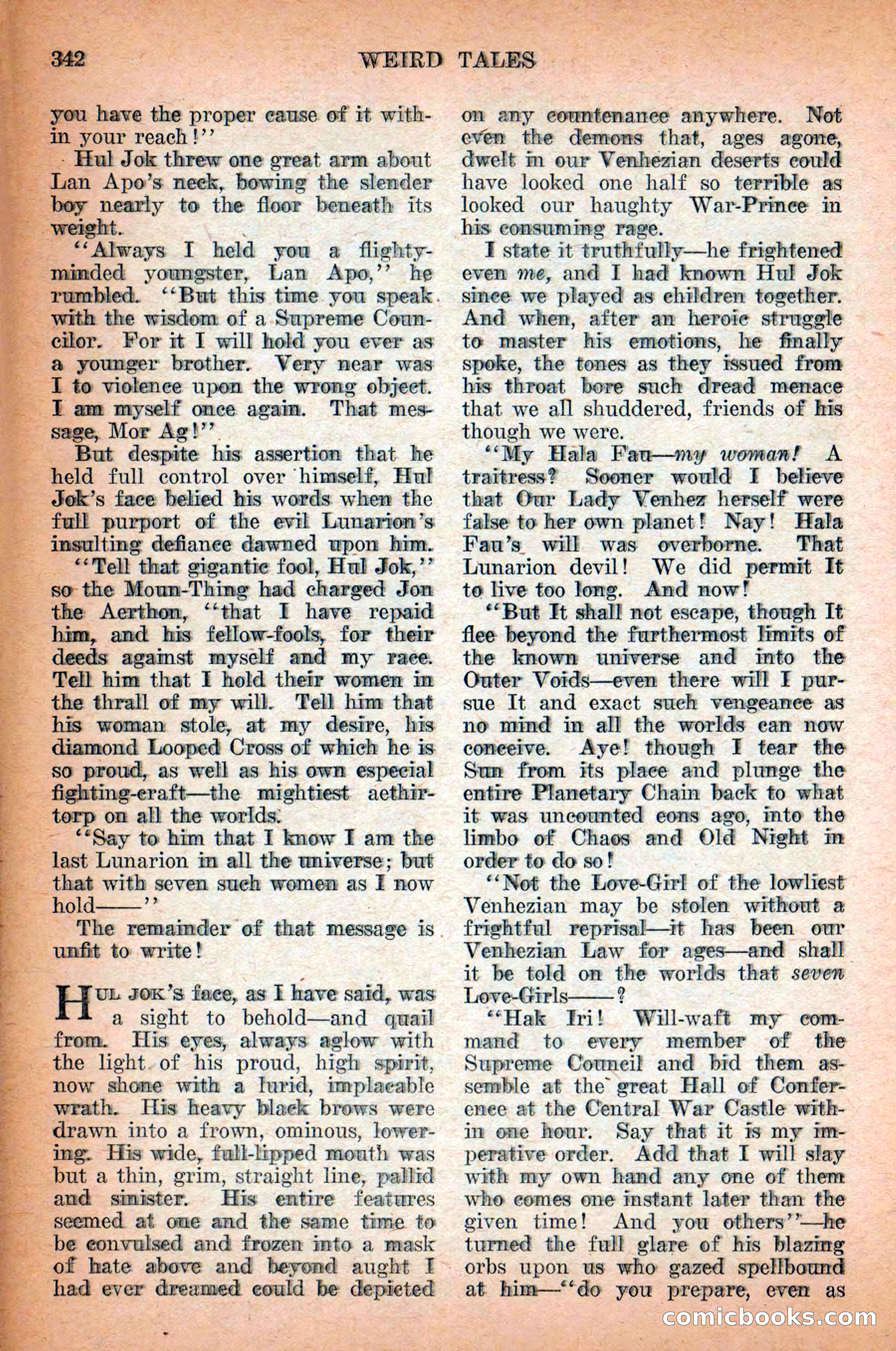 Weird Tales, Vol. 12 No. 3 — page 56 of 148